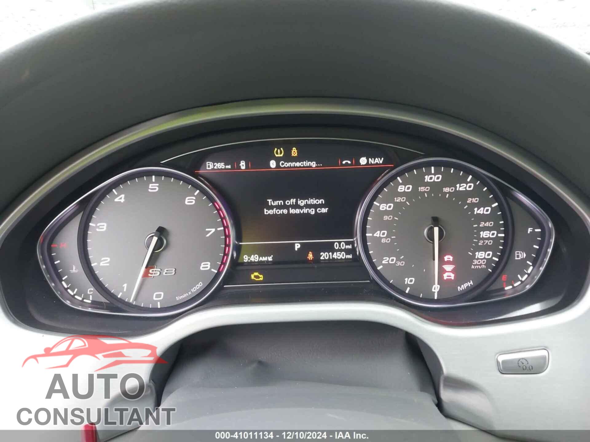 AUDI S8 2013 - WAUD2AFD2DN017724