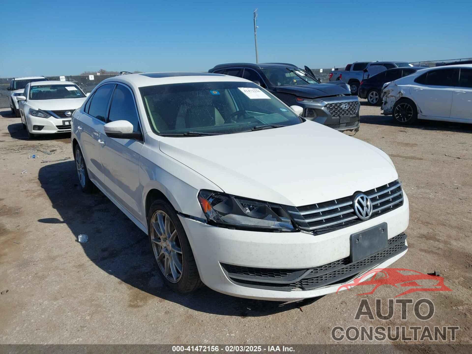VOLKSWAGEN PASSAT 2014 - 1VWBN7A32EC016554