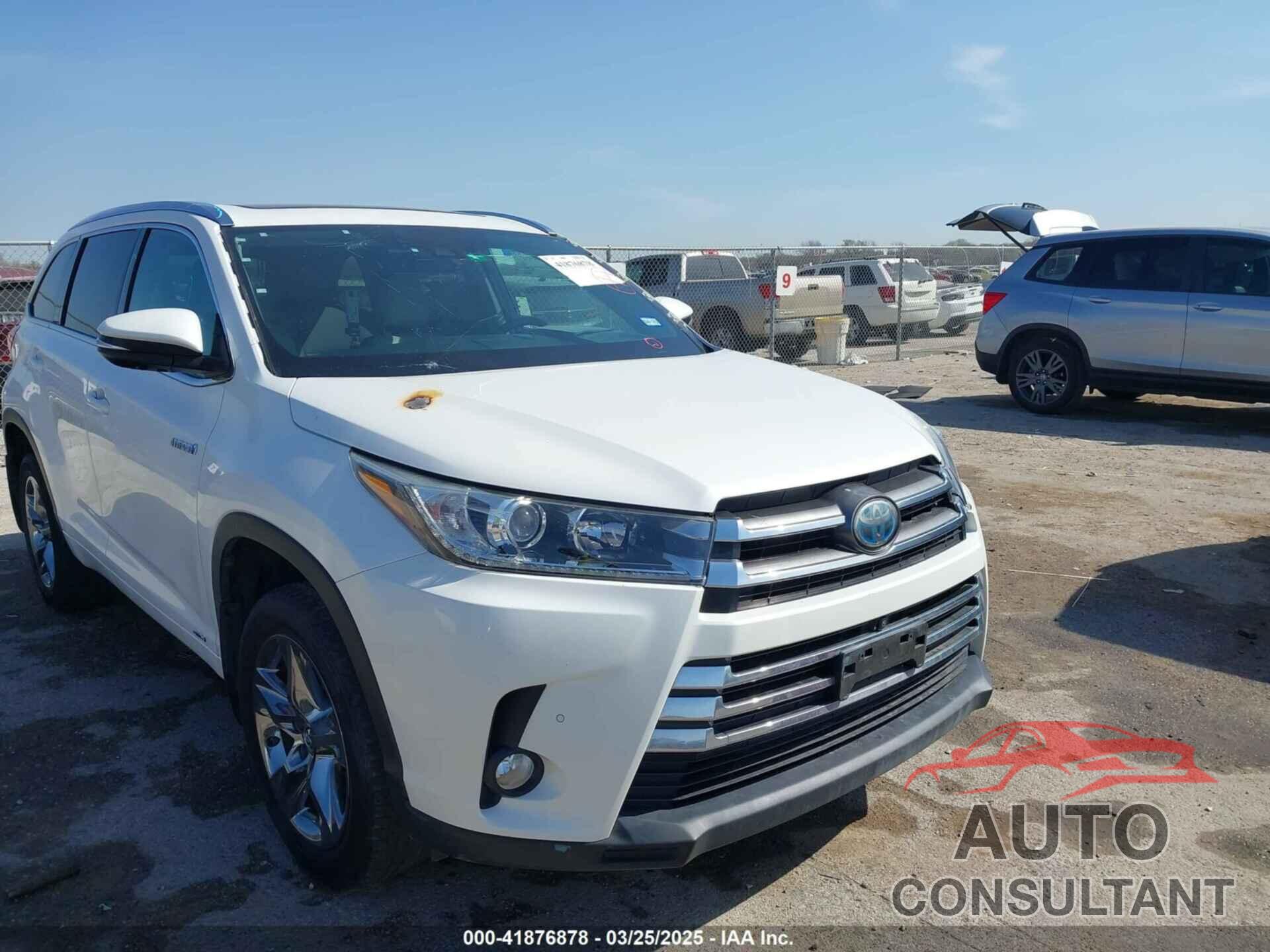 TOYOTA HIGHLANDER HYBRID 2017 - 5TDDGRFH9HS032016