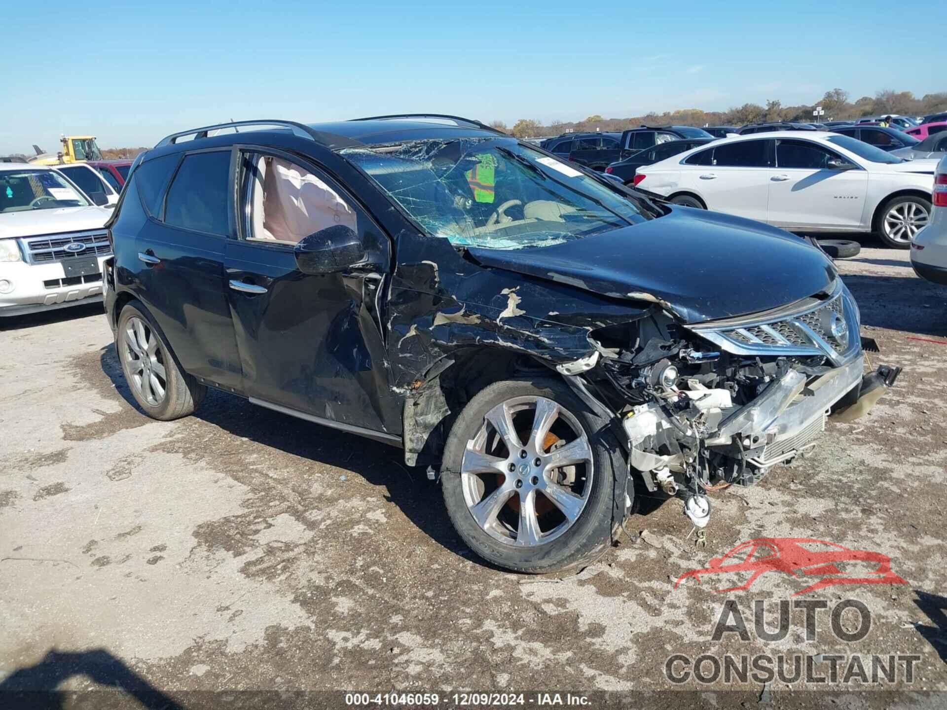 NISSAN MURANO 2012 - JN8AZ1MU6CW109470