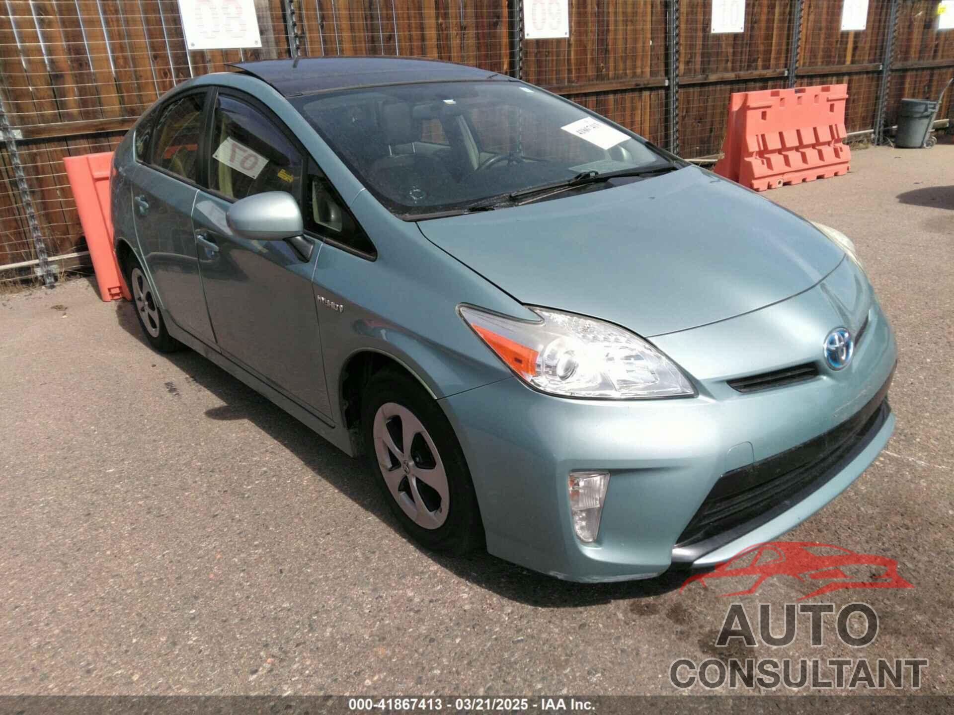 TOYOTA PRIUS 2013 - JTDKN3DU6D5548988