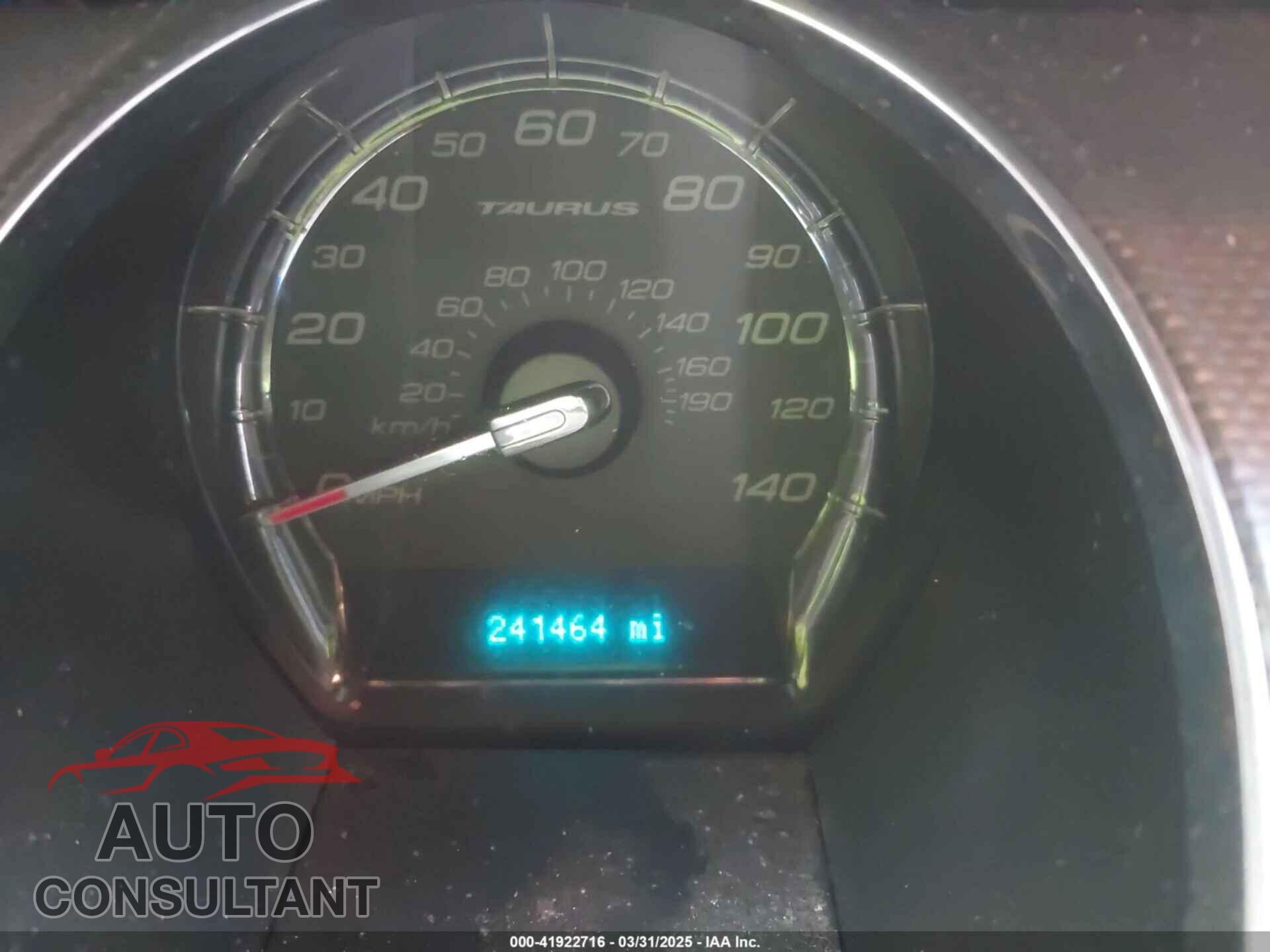 FORD TAURUS 2011 - 1FAHP2EW3BG124061
