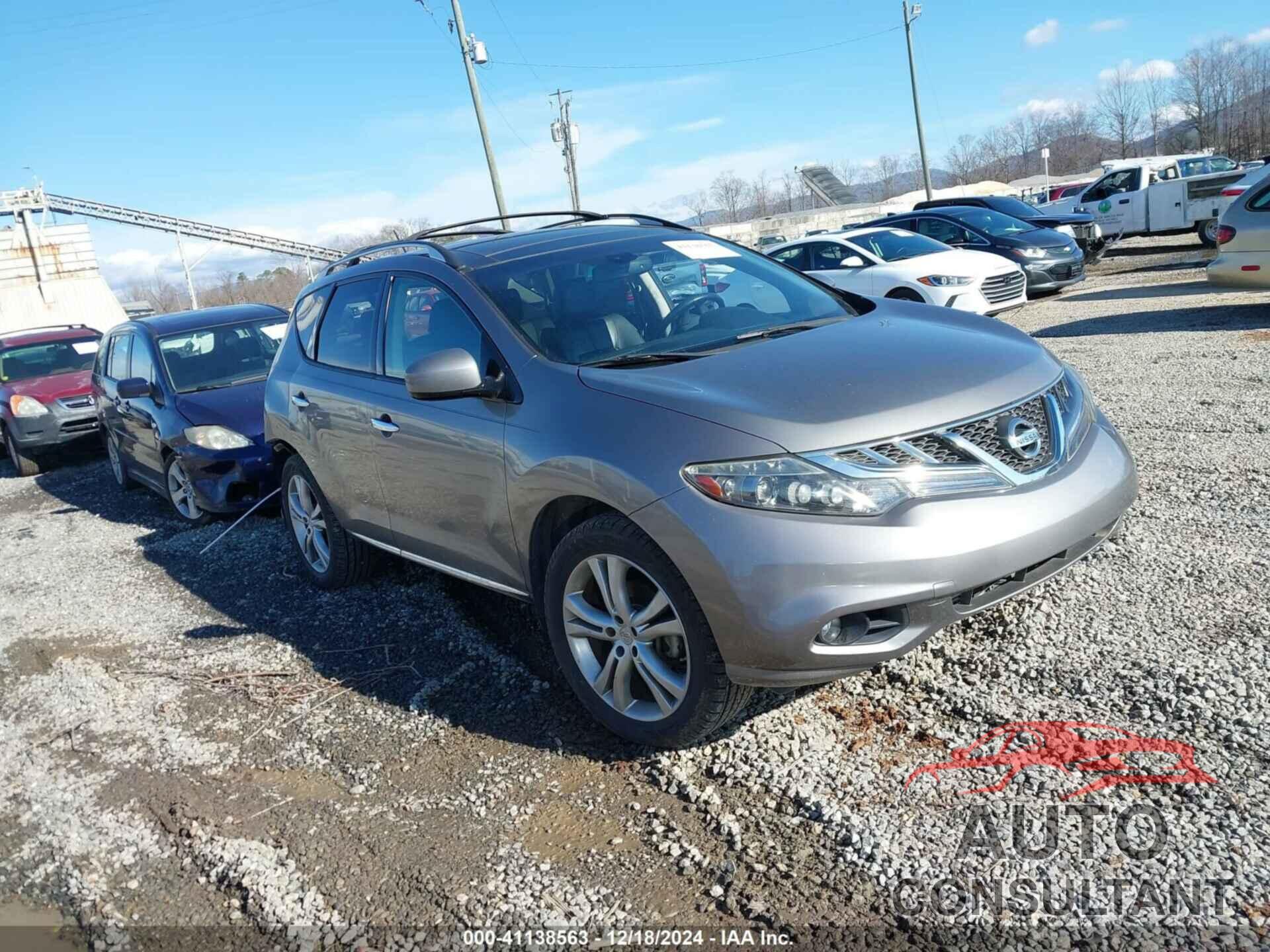 NISSAN MURANO 2012 - JN8AZ1MW8CW201536