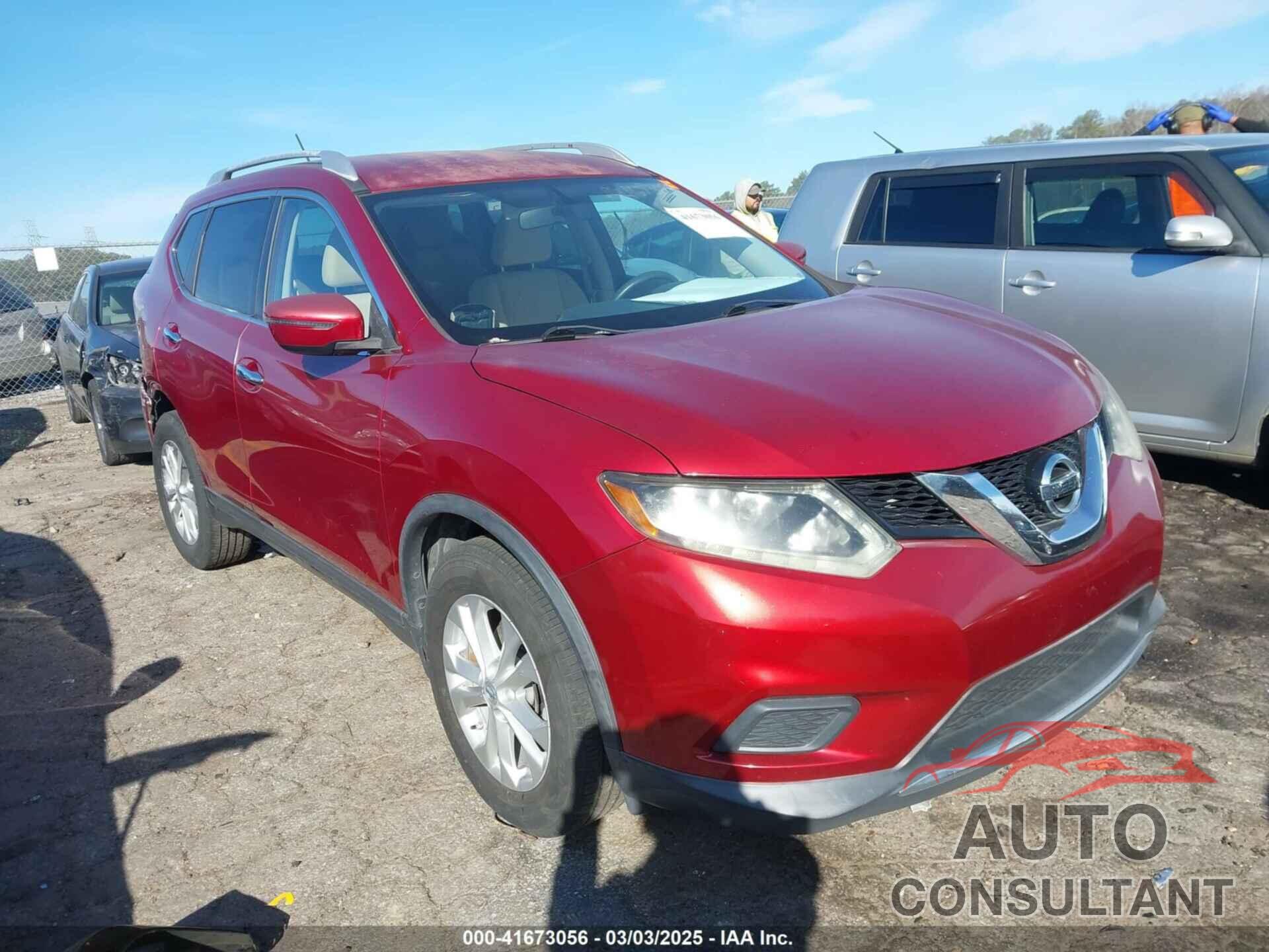 NISSAN ROGUE 2016 - KNMAT2MT3GP593110