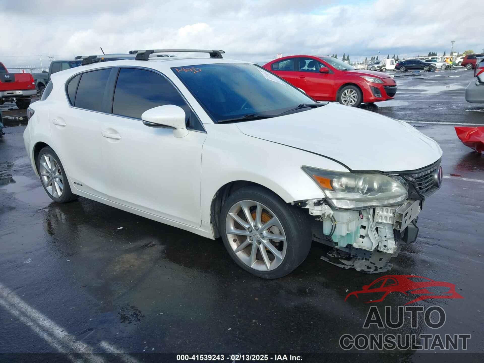 LEXUS CT 200H 2013 - JTHKD5BH1D2156537
