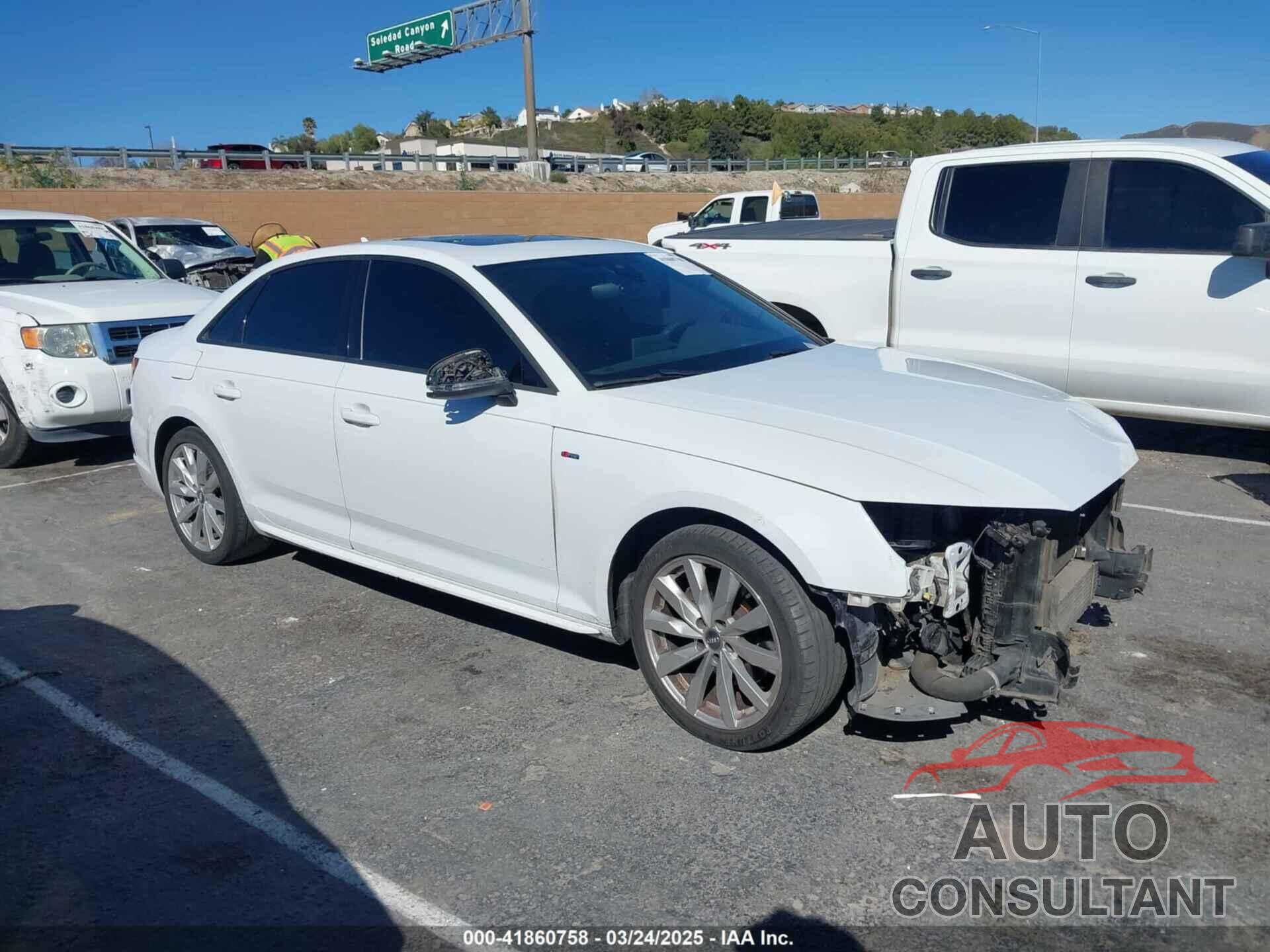 AUDI A4 2018 - WAUKMAF41JA049066