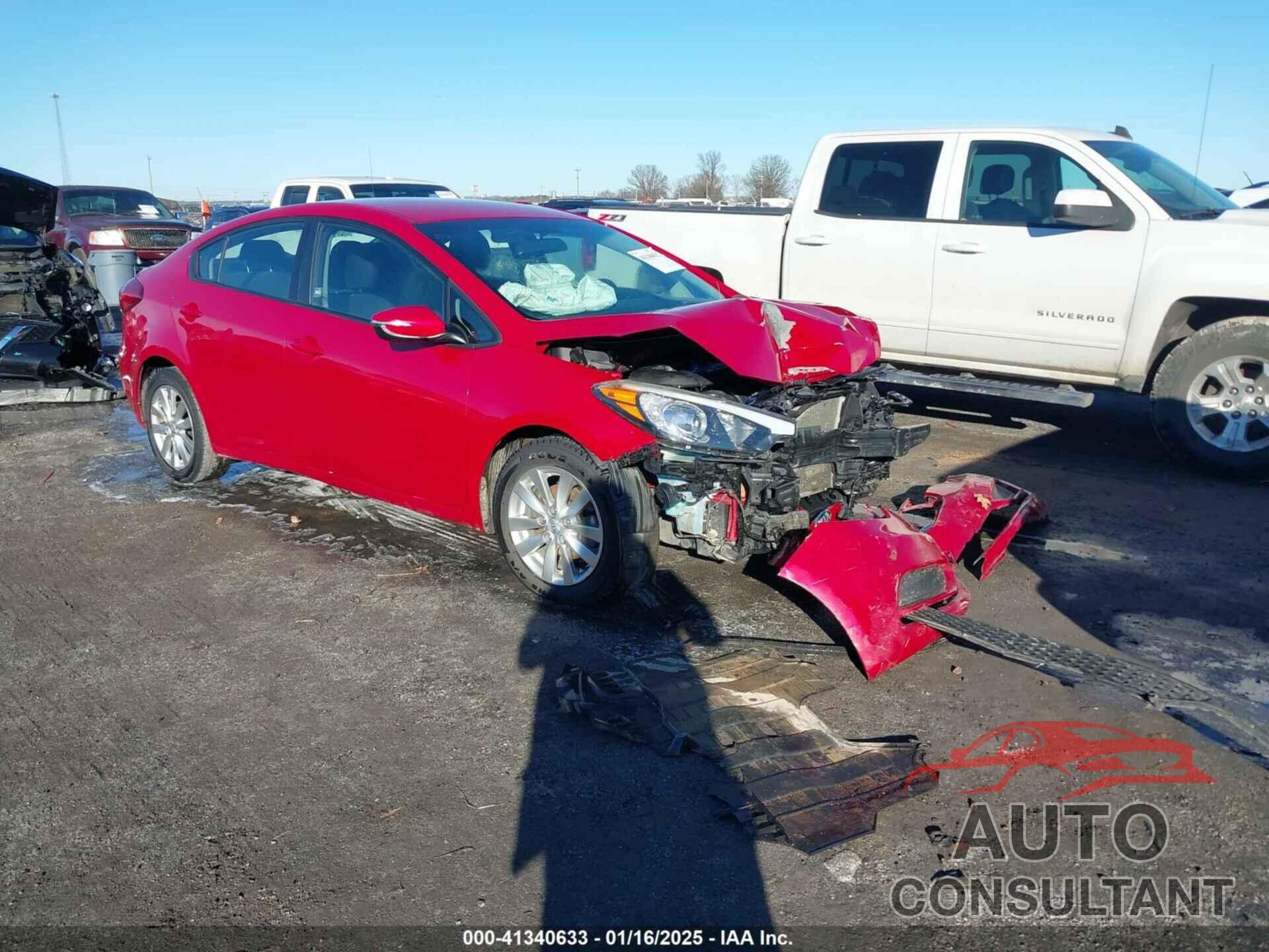 KIA FORTE 2016 - KNAFX4A65G5460880