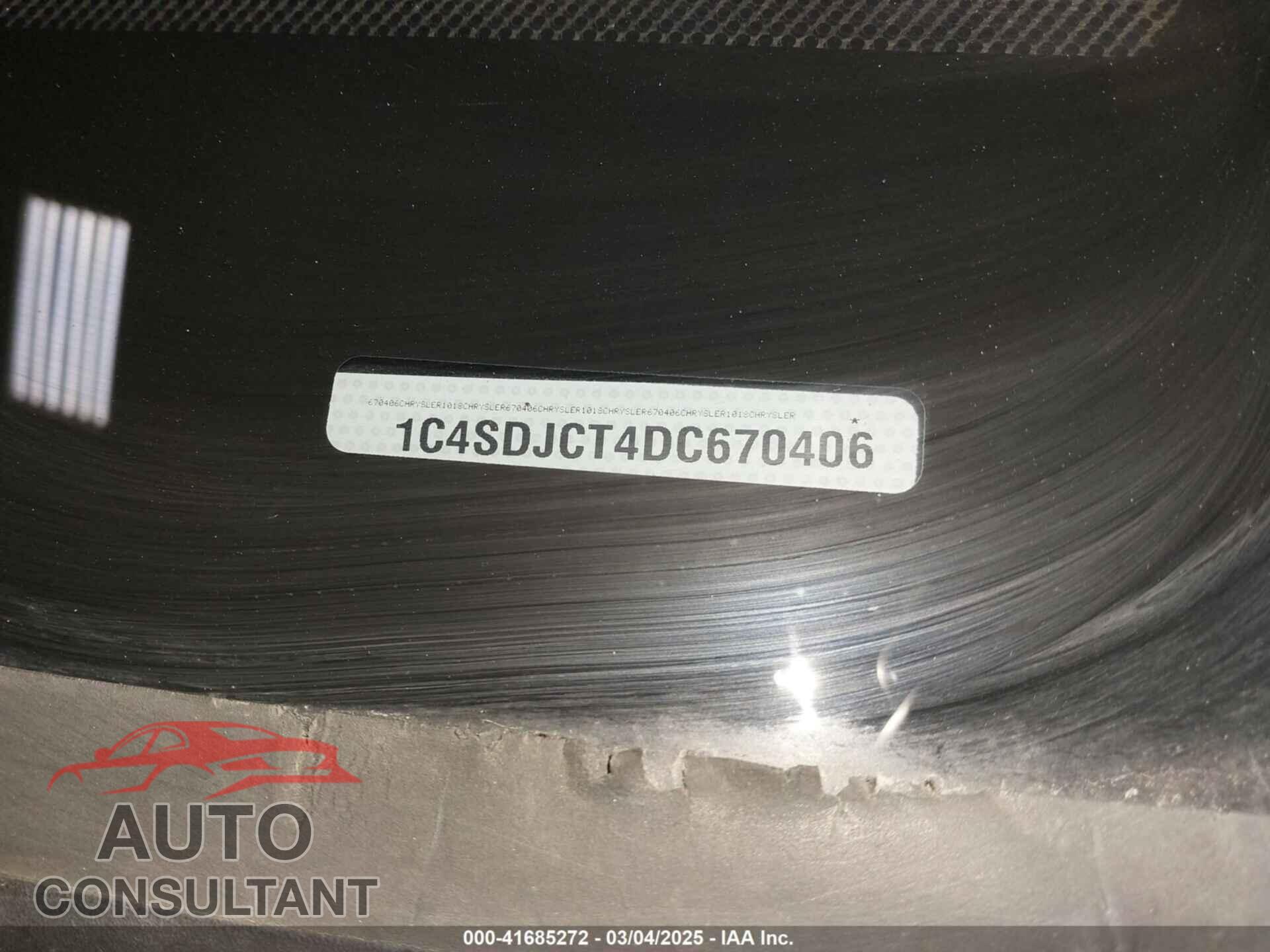 DODGE DURANGO 2013 - 1C4SDJCT4DC670406
