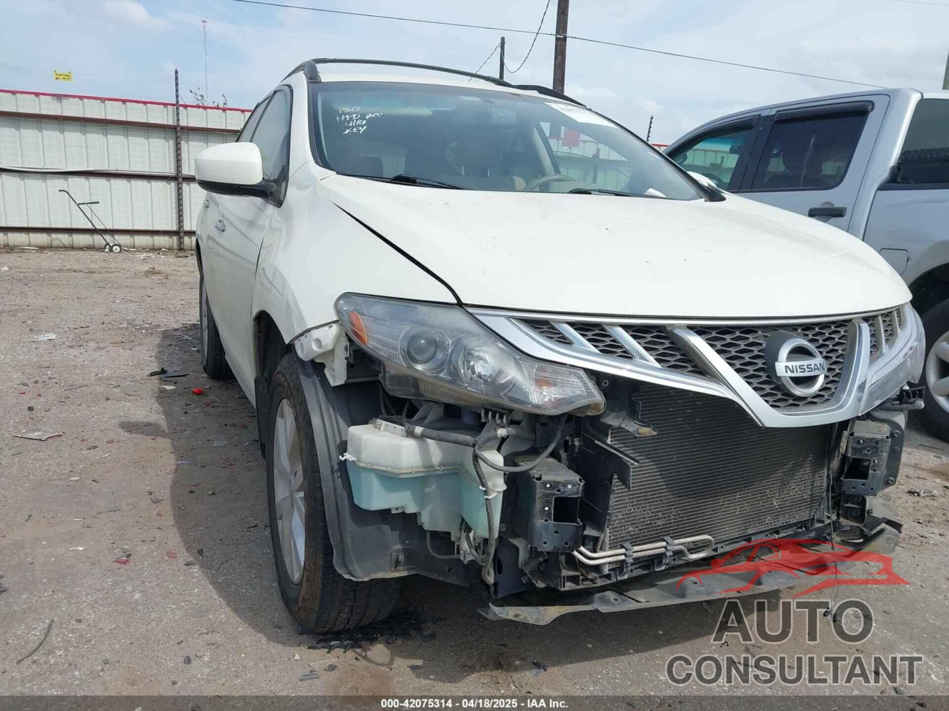 NISSAN MURANO 2013 - JN8AZ1MU8DW208678