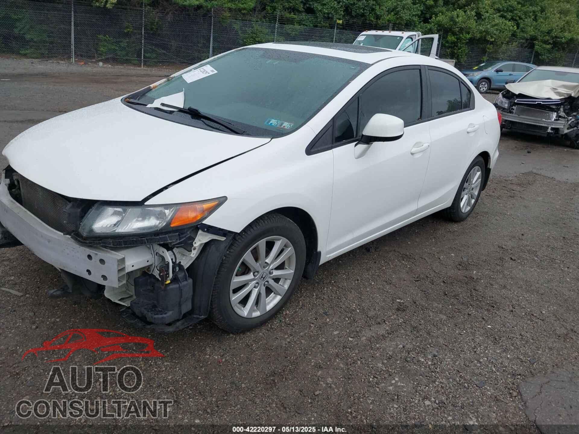 HONDA CIVIC 2012 - 19XFB2F99CE333413