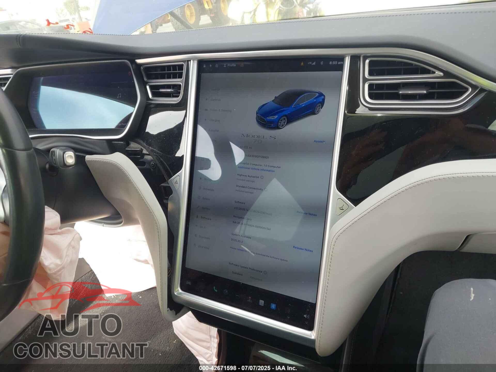 TESLA MODEL S 2016 - 5YJSA1E16GF129921