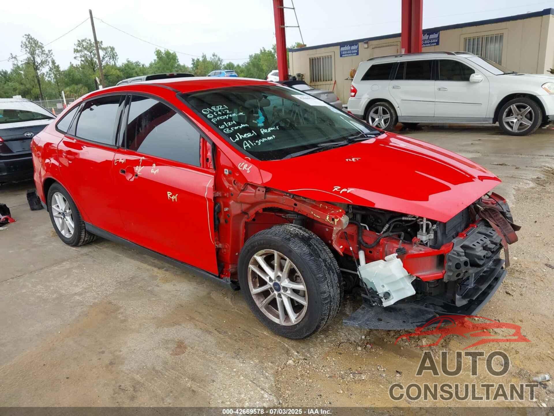 FORD FOCUS 2016 - 1FADP3F26GL300776
