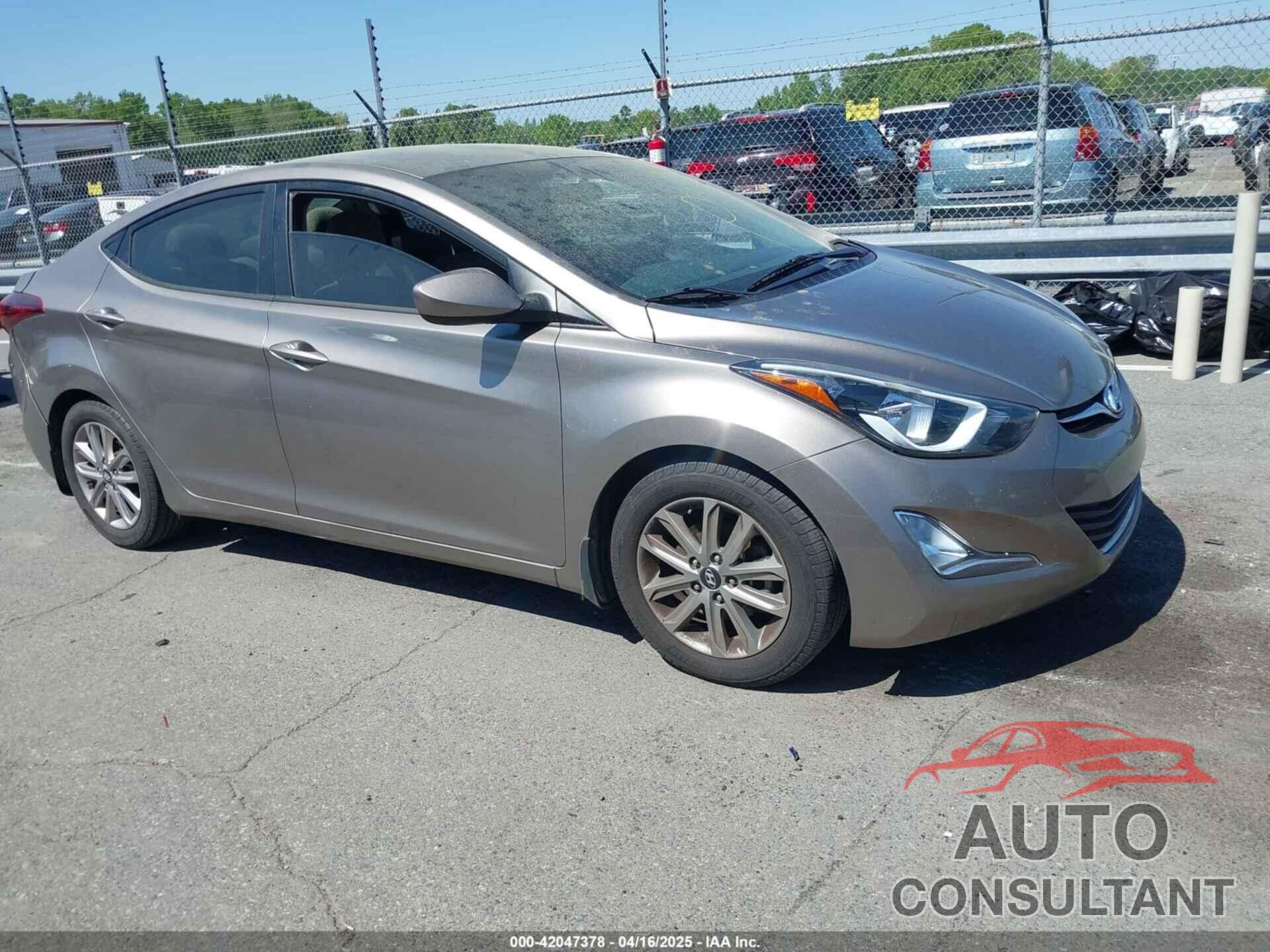 HYUNDAI ELANTRA 2016 - 5NPDH4AE3GH671977