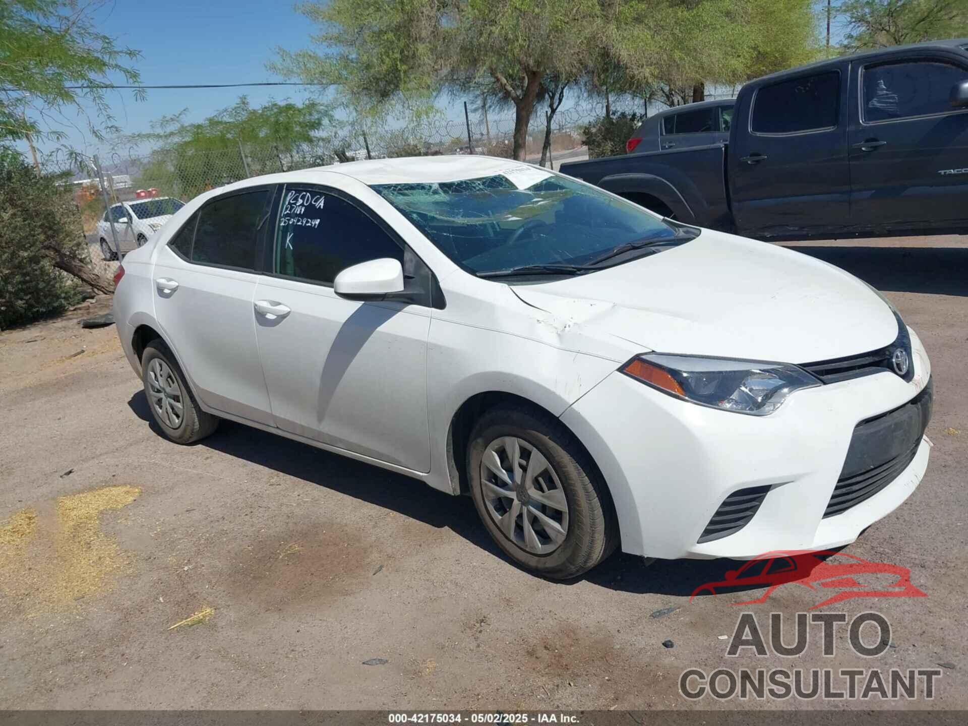 TOYOTA COROLLA 2014 - 2T1BURHEXEC046479