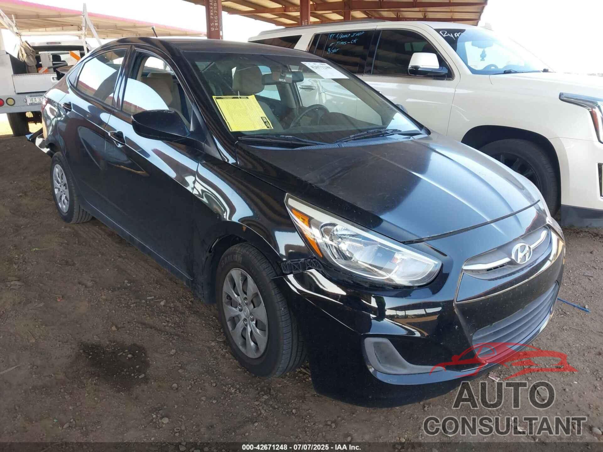 HYUNDAI ACCENT 2016 - KMHCT4AE9GU139368