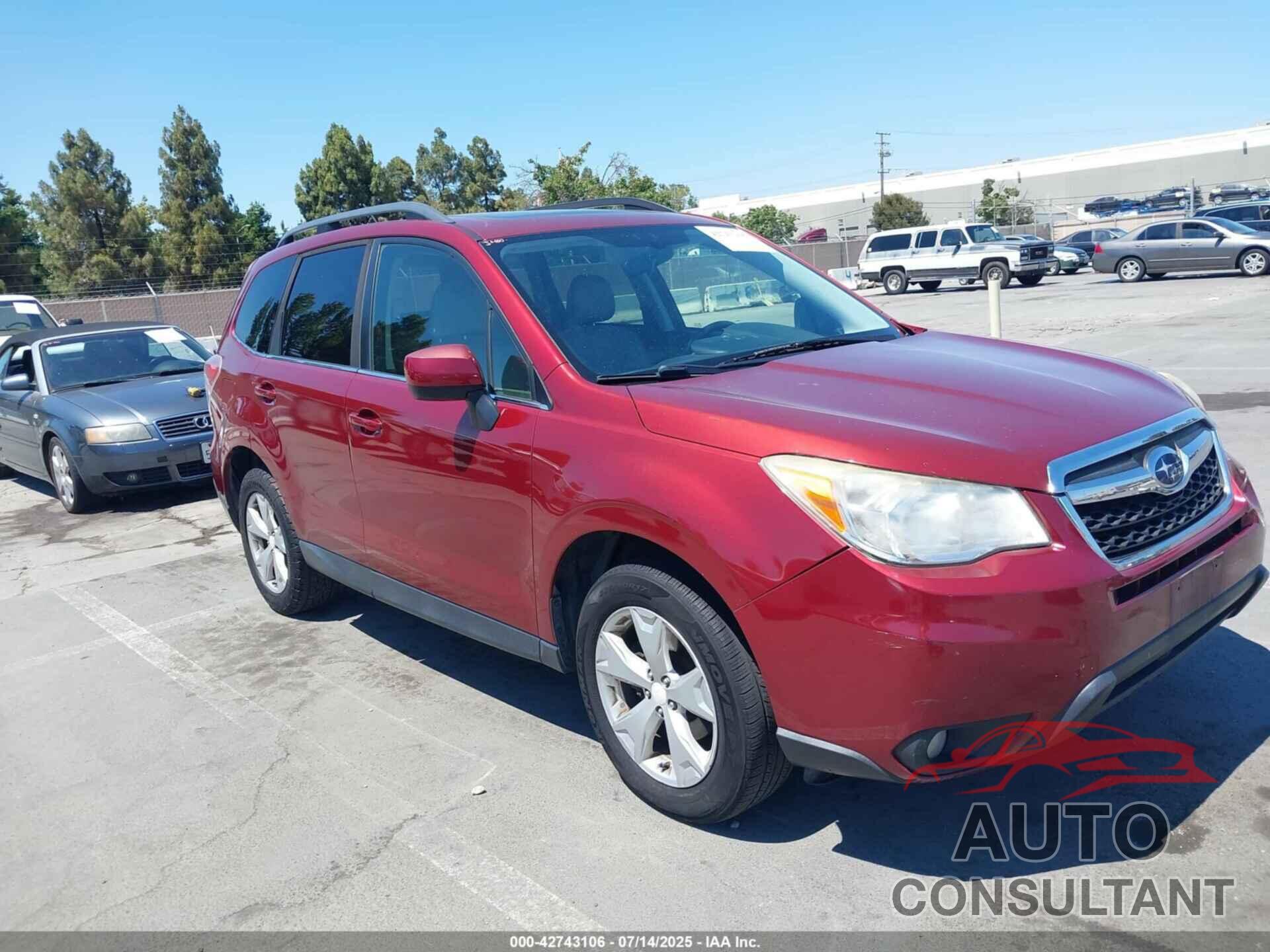 SUBARU FORESTER 2014 - JF2SJAHC8EH526929