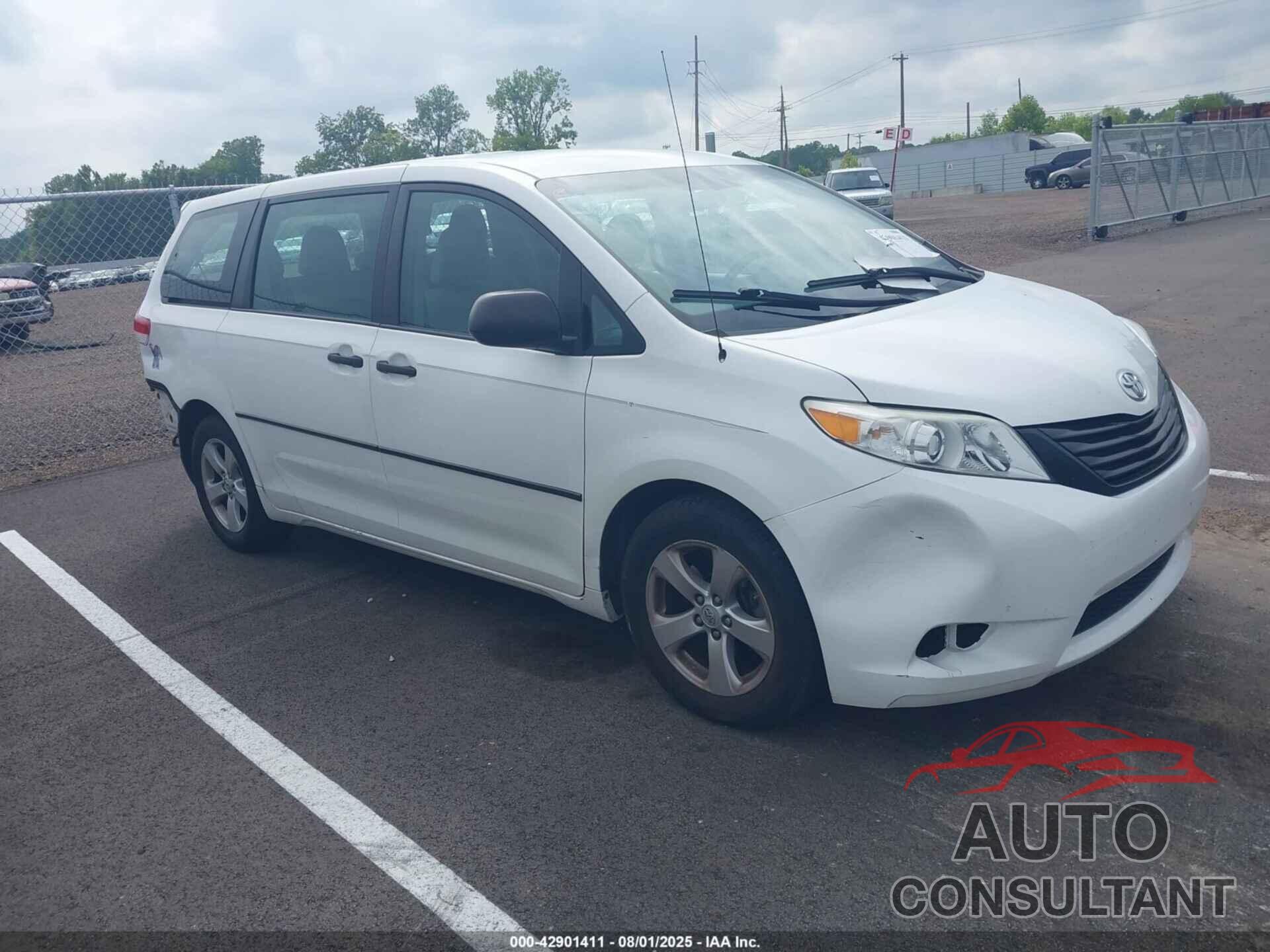 TOYOTA SIENNA 2012 - 5TDZK3DC1CS179772