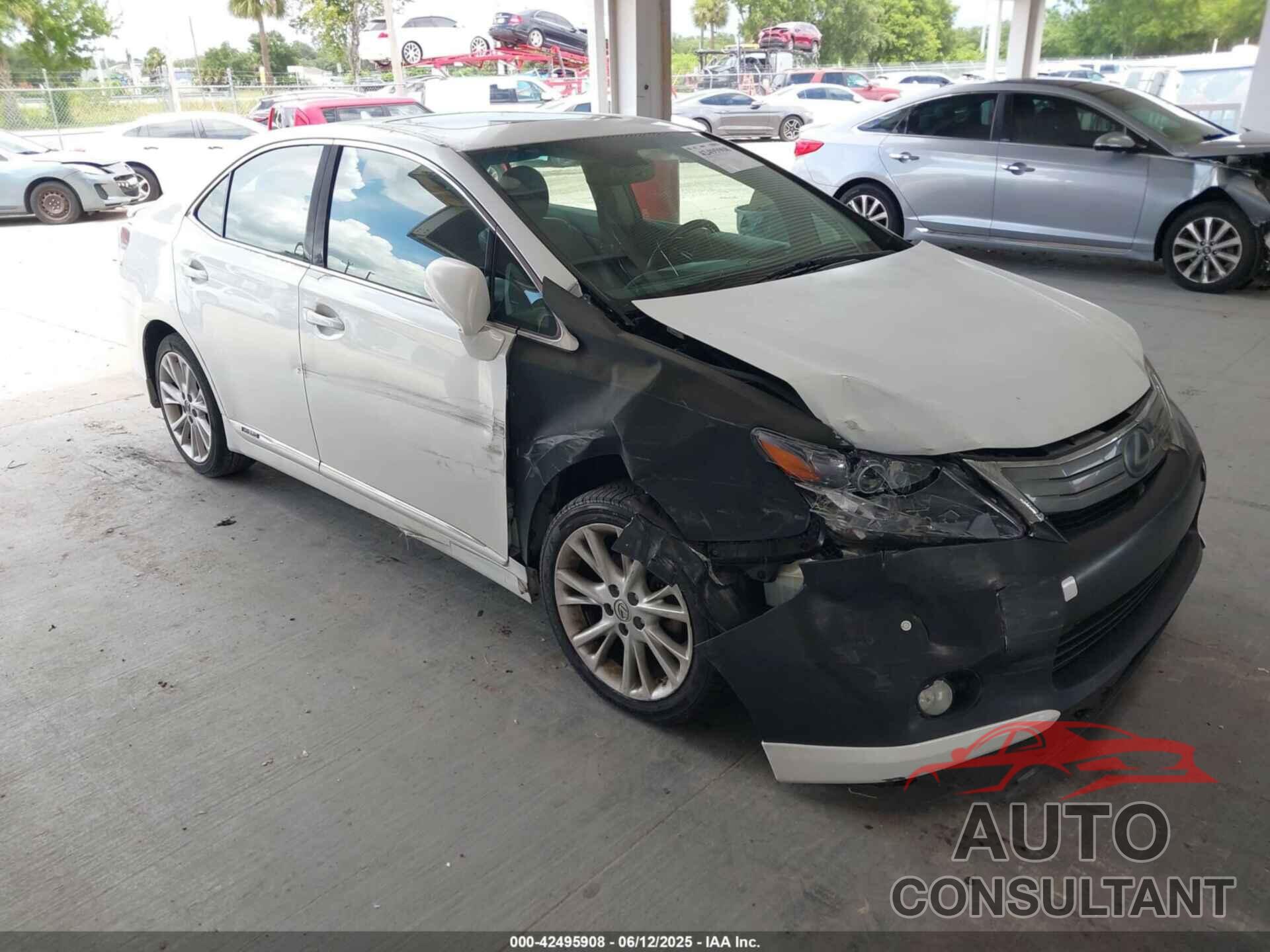 LEXUS HS 250H 2010 - JTHBB1BA7A2009040