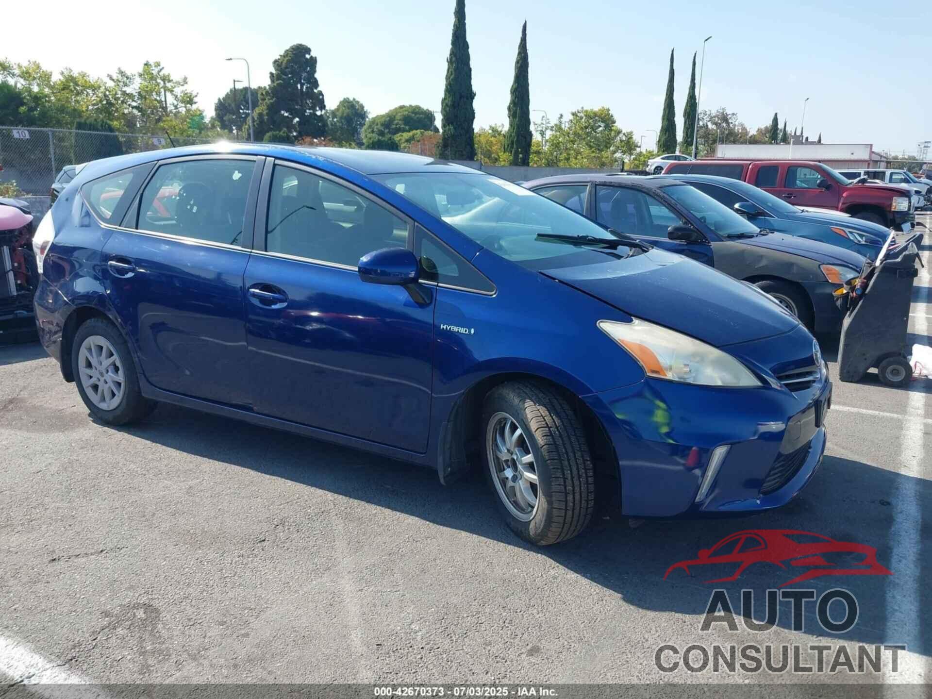TOYOTA PRIUS V 2012 - JTDZN3EU2C3172376