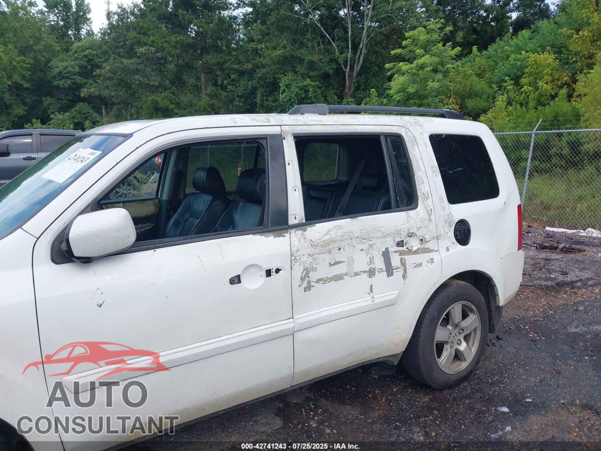 HONDA PILOT 2009 - 5FNYF38539B002813