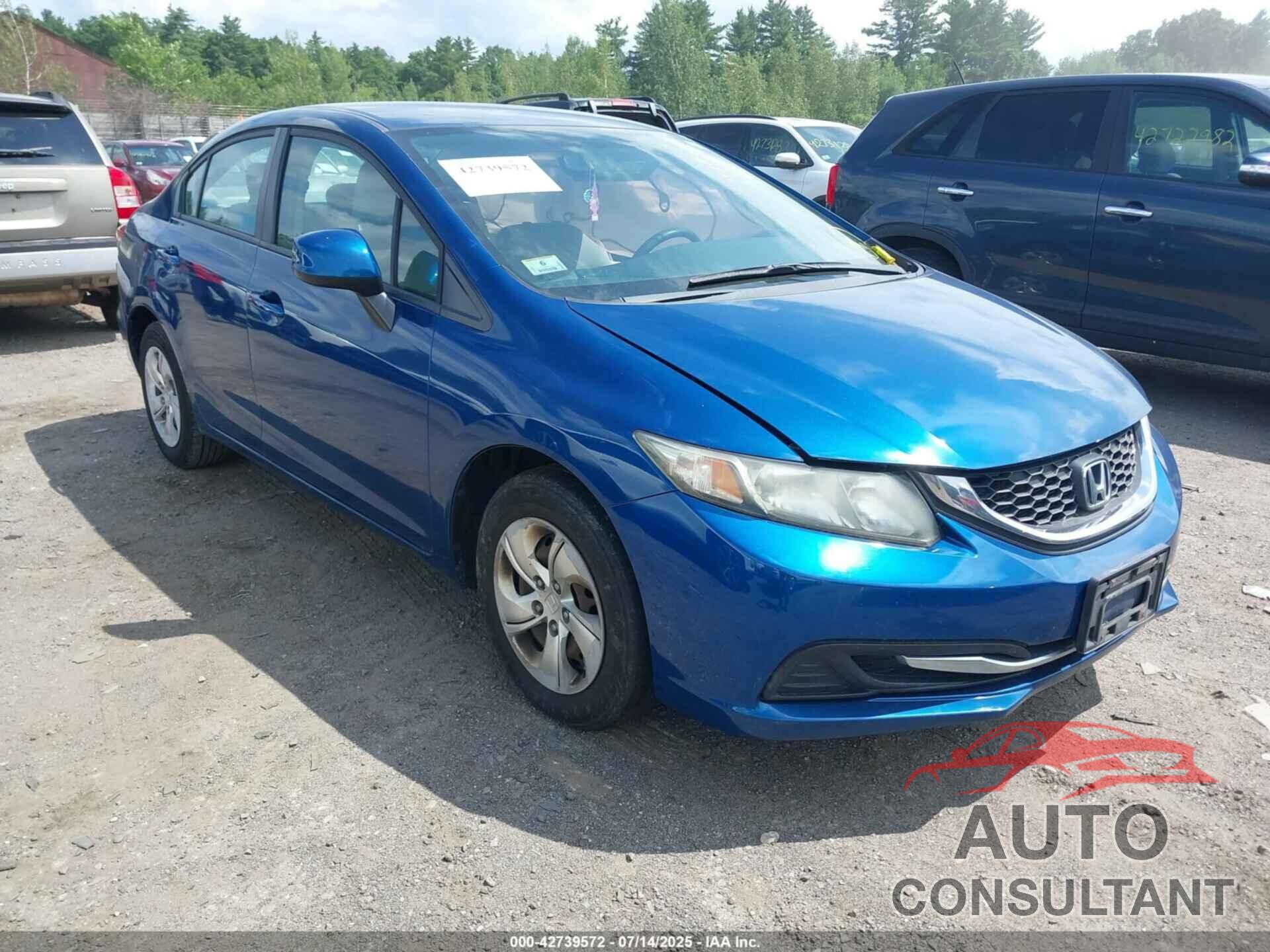 HONDA CIVIC 2013 - 2HGFB2F5XDH526156