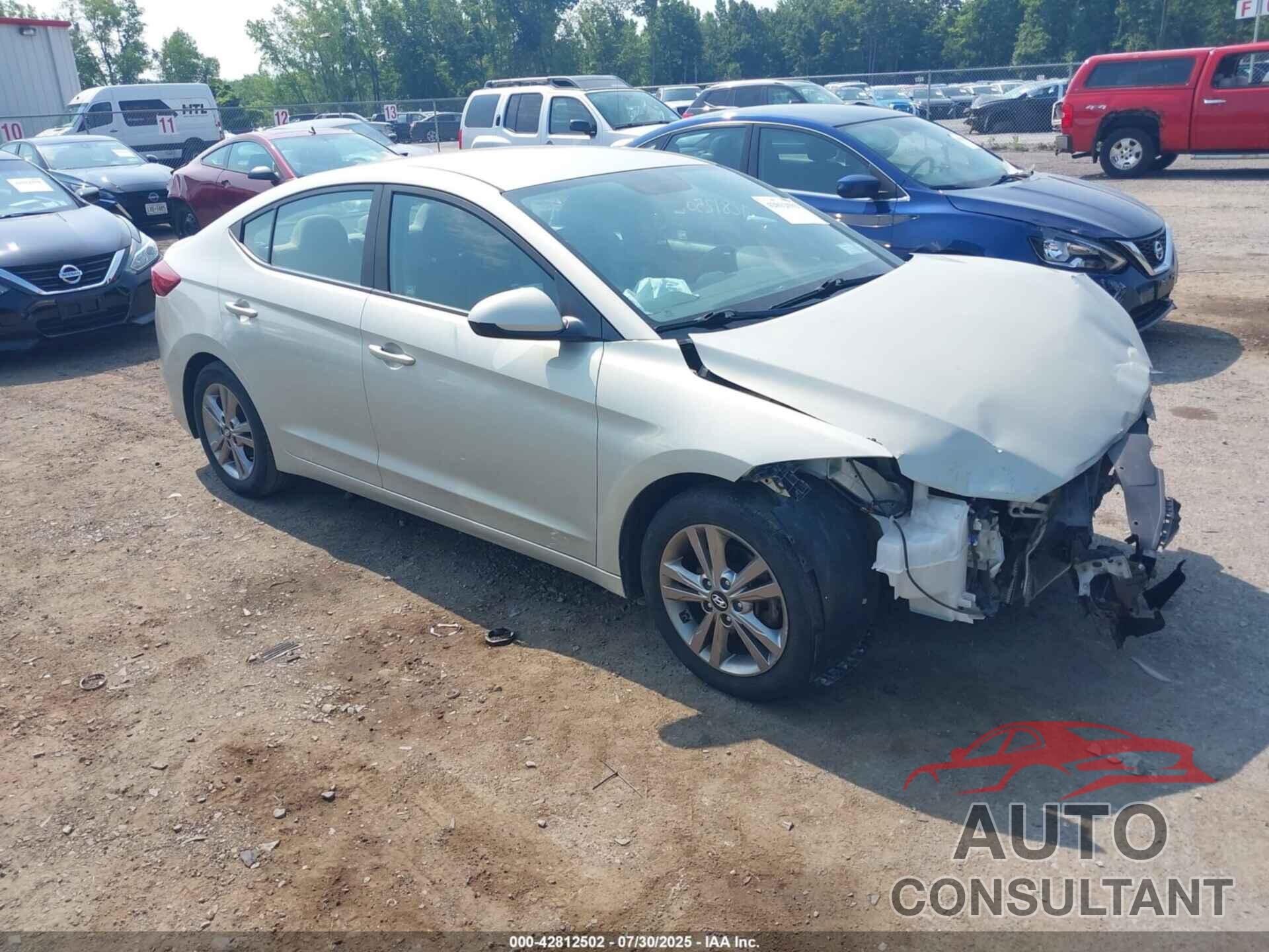 HYUNDAI ELANTRA 2017 - KMHD84LF1HU144335