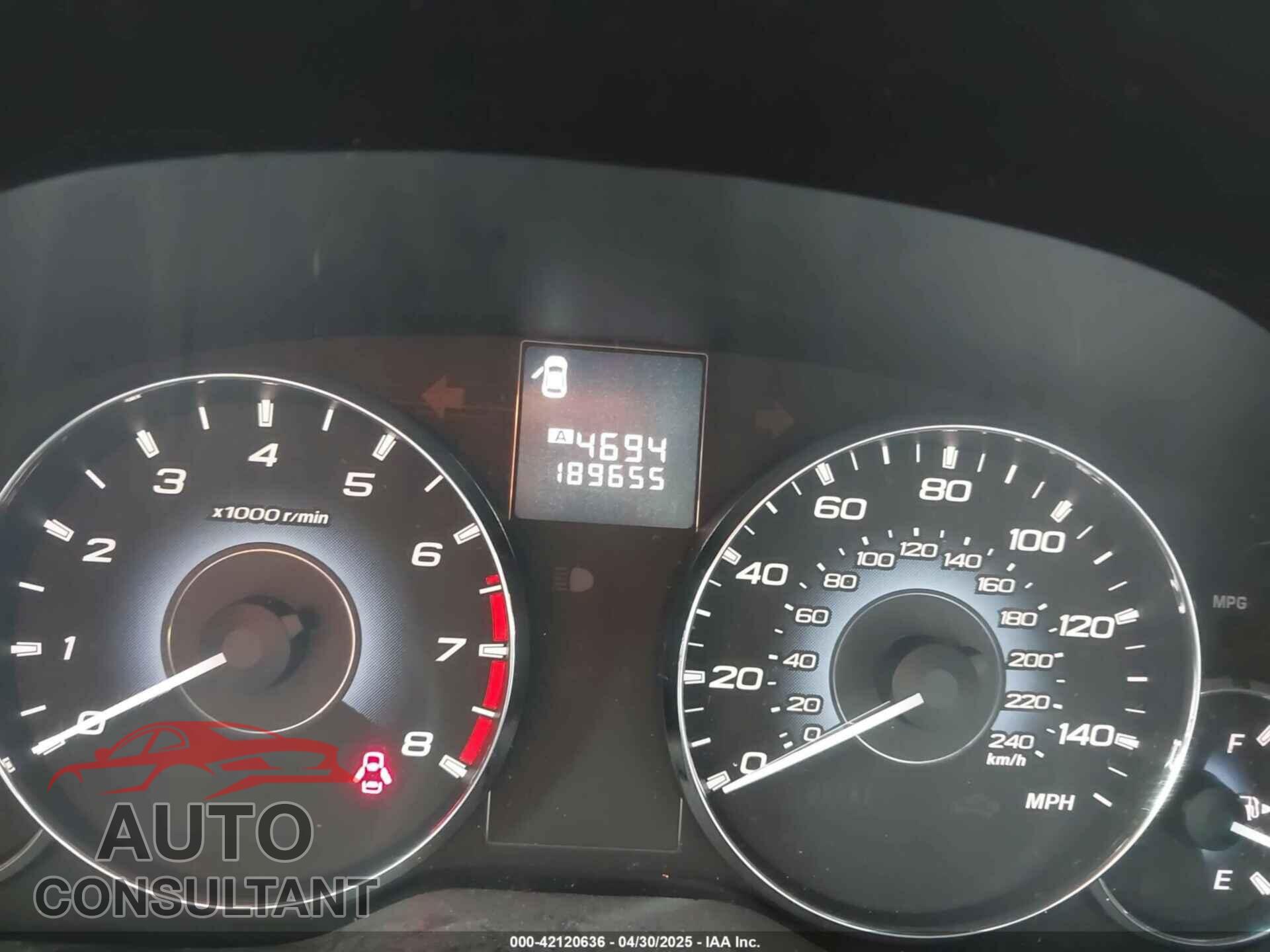 SUBARU LEGACY 2010 - 4S3BMCJ69A3236017