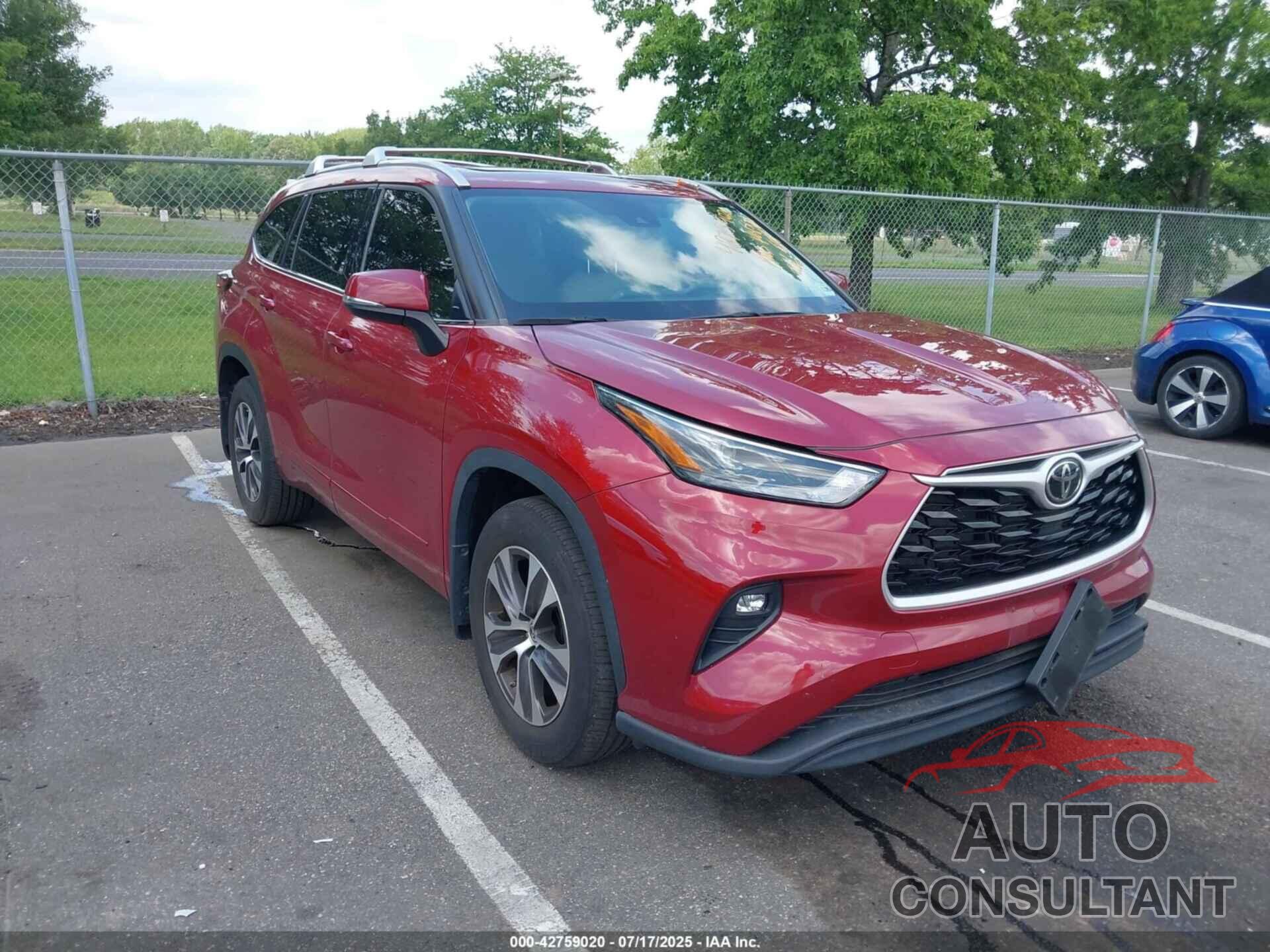 TOYOTA HIGHLANDER 2022 - 5TDGZRBH2NS165936