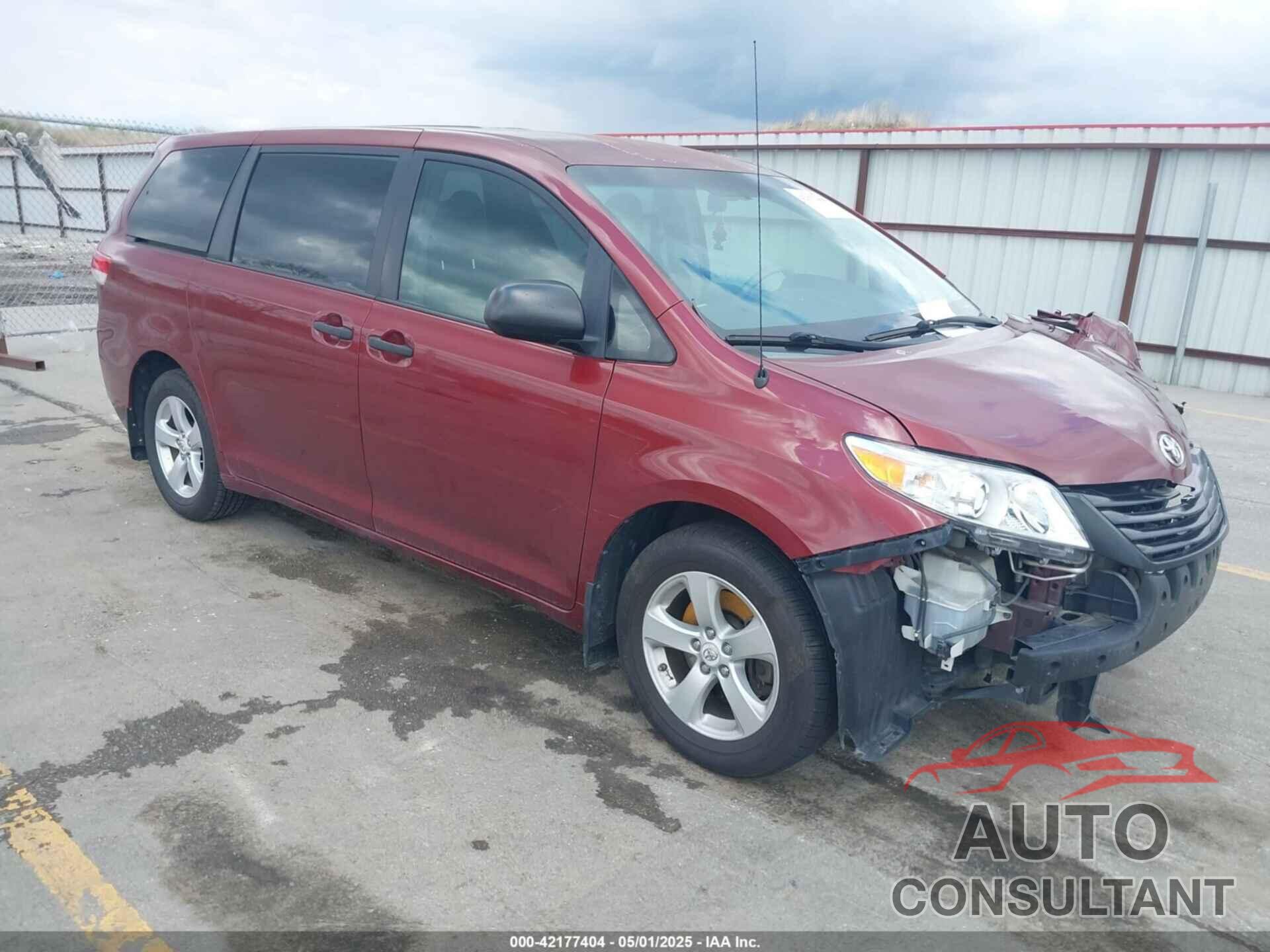 TOYOTA SIENNA 2012 - 5TDKA3DCXCS009513