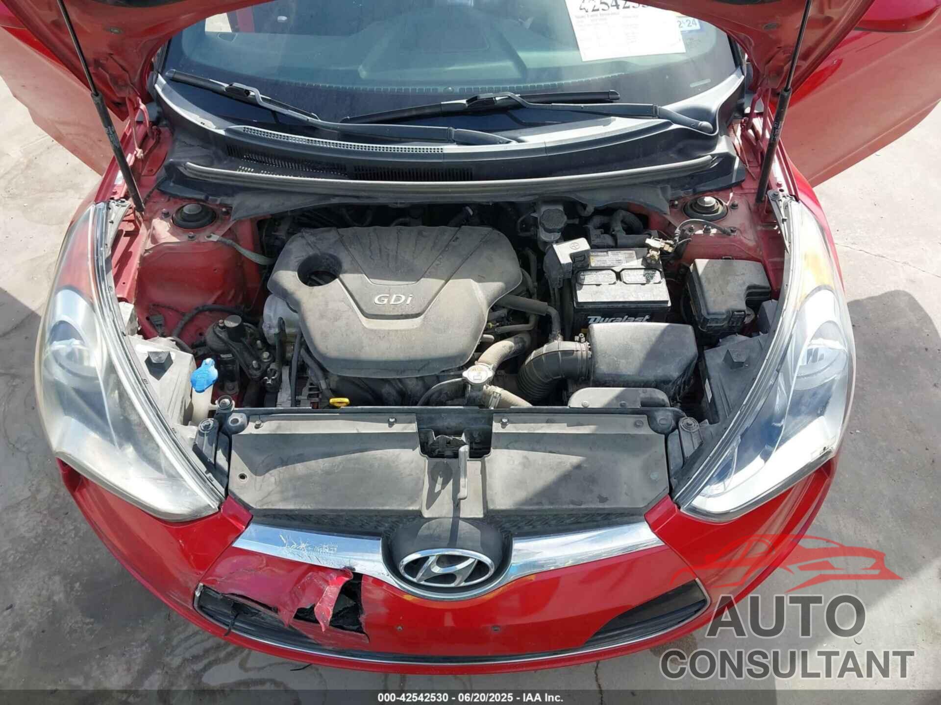 HYUNDAI VELOSTER 2016 - KMHTC6AD2GU257927