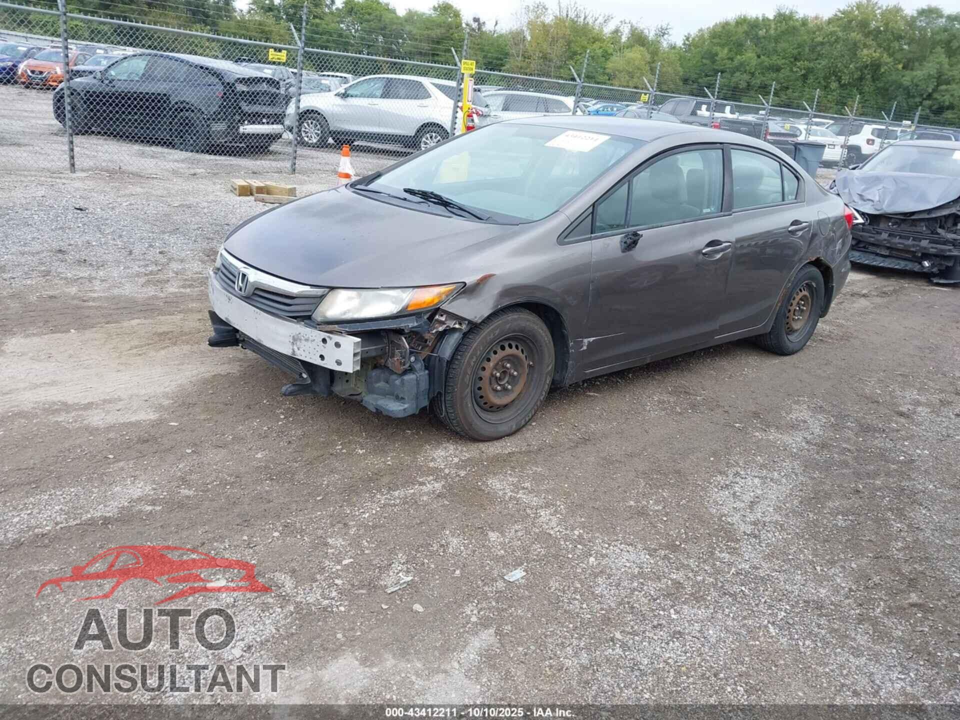 HONDA CIVIC 2012 - 19XFB2F54CE017012
