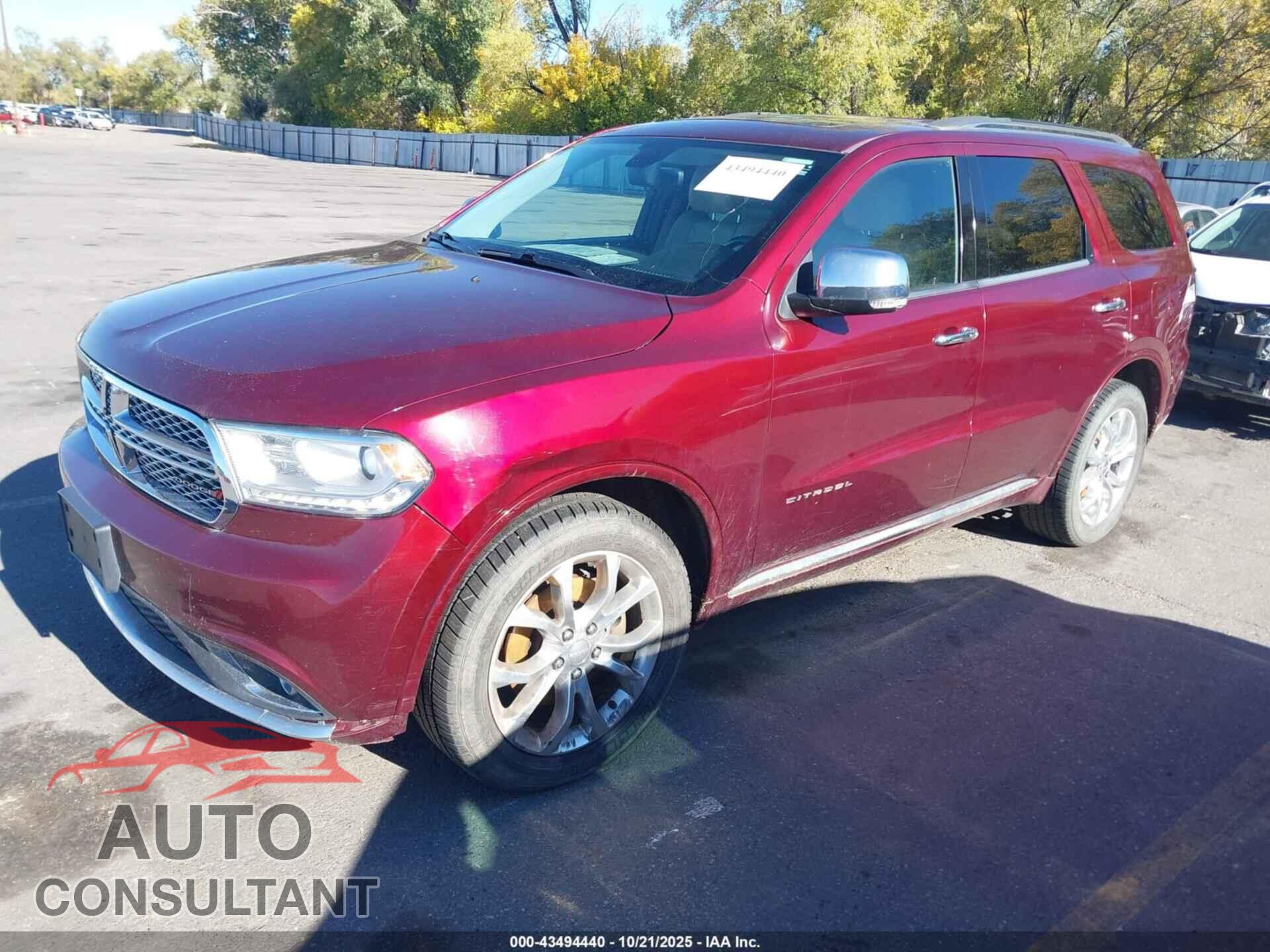 DODGE DURANGO 2017 - 1C4RDJEG2HC660011
