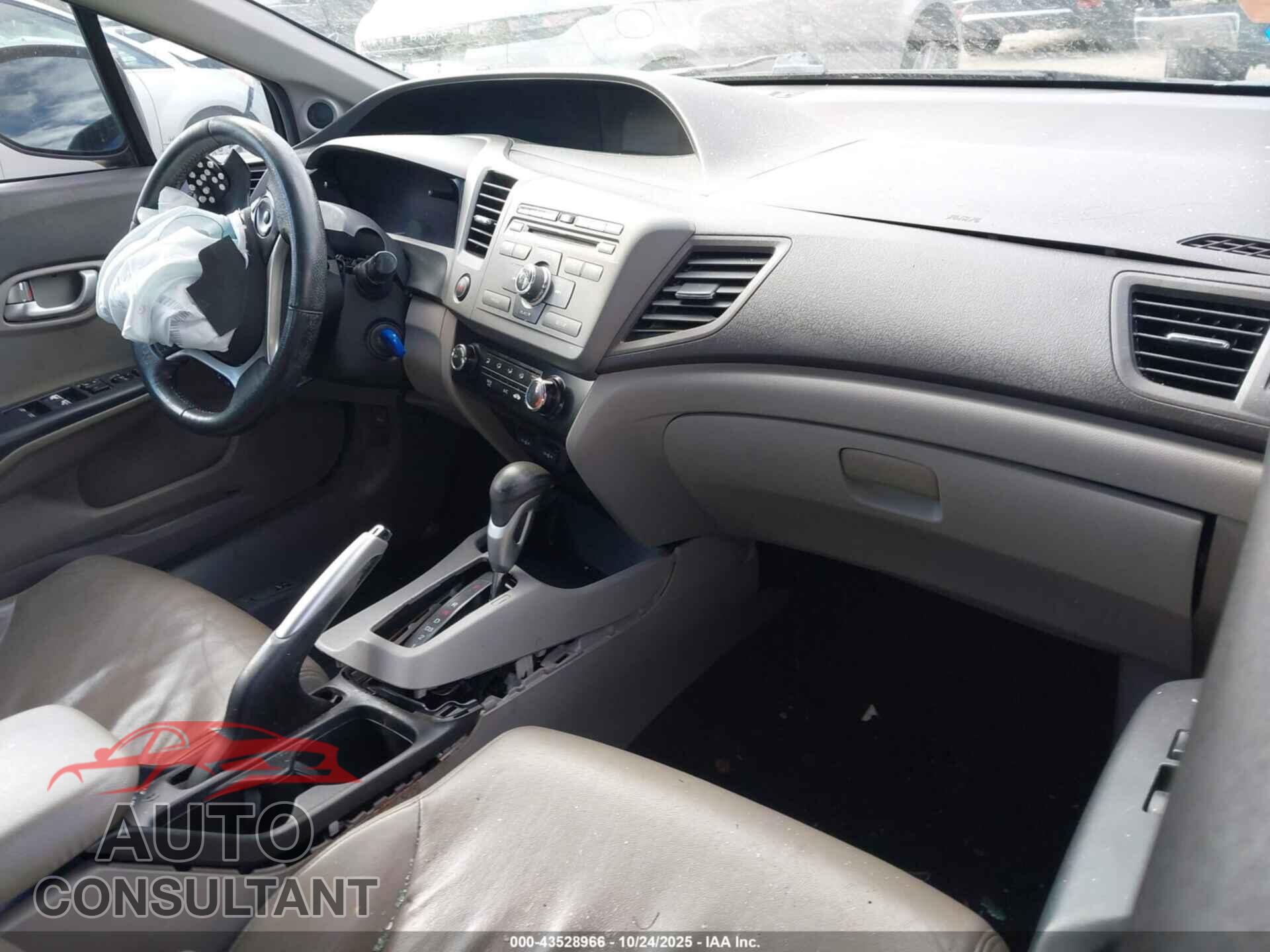 HONDA CIVIC 2012 - 2HGFB2F91CH512776