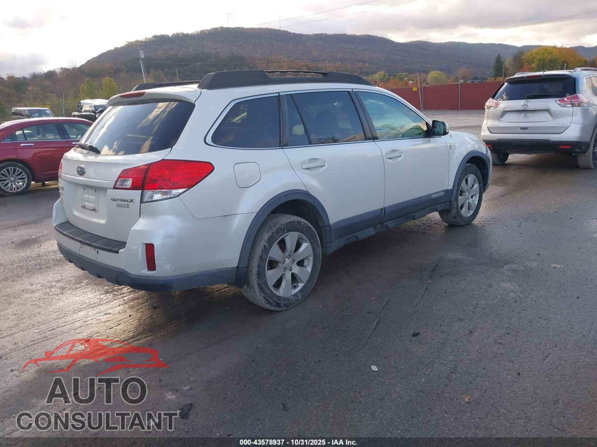 SUBARU OUTBACK 2011 - 4S4BRBBC5B3320459