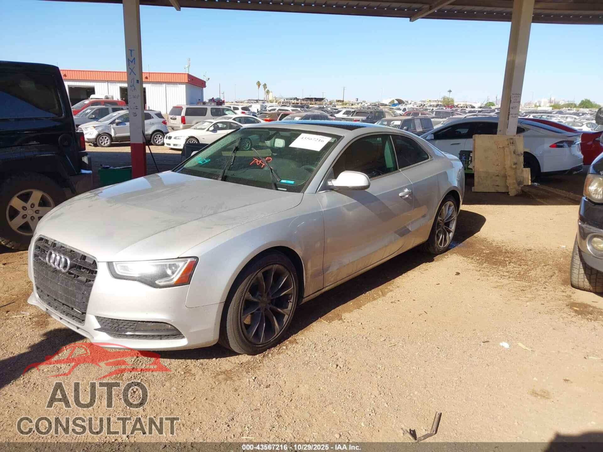 AUDI A5 2013 - WAULFAFR3DA031280