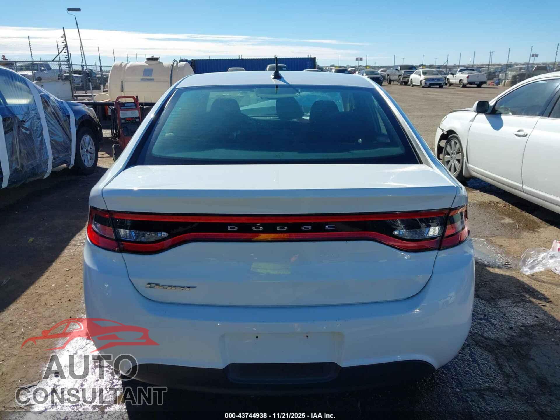 DODGE DART 2015 - 1C3CDFAAXFD159934