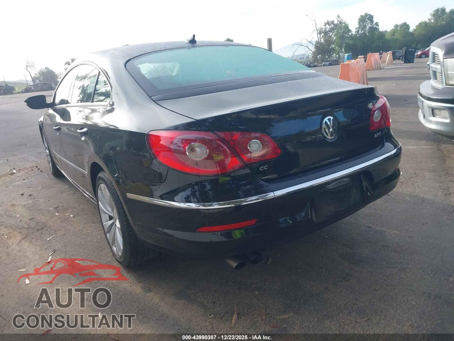 VOLKSWAGEN CC 2012 - WVWMP7AN7CE512779