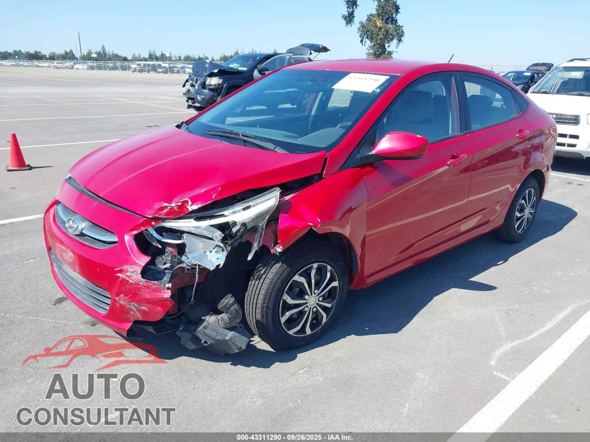 HYUNDAI ACCENT 2015 - KMHCT4AE2FU819692