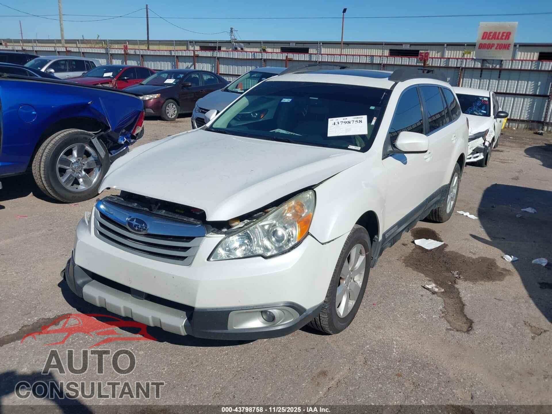 SUBARU OUTBACK 2011 - 4S4BRCLC9B3324308