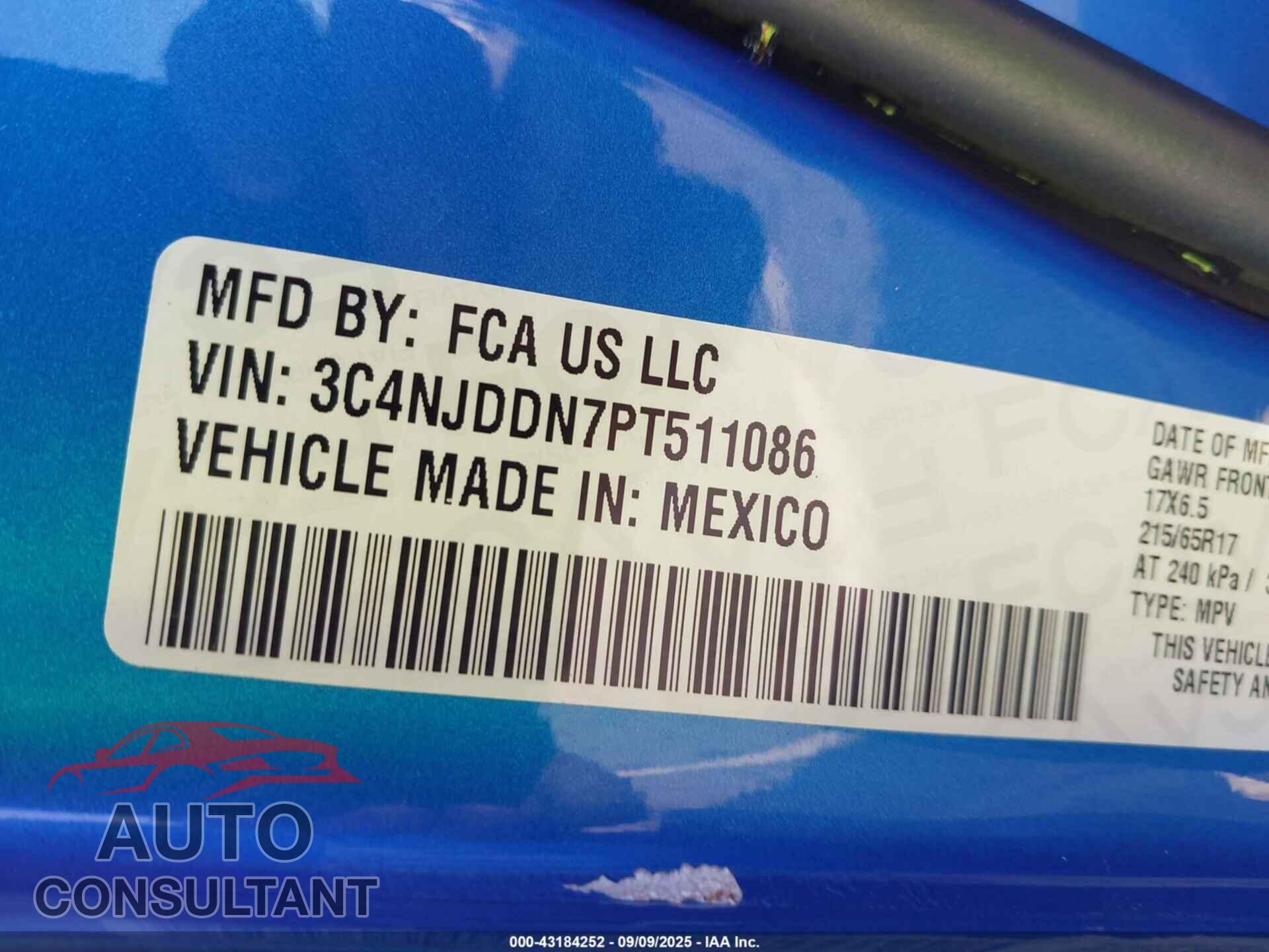 JEEP COMPASS 2023 - 3C4NJDDN7PT511086