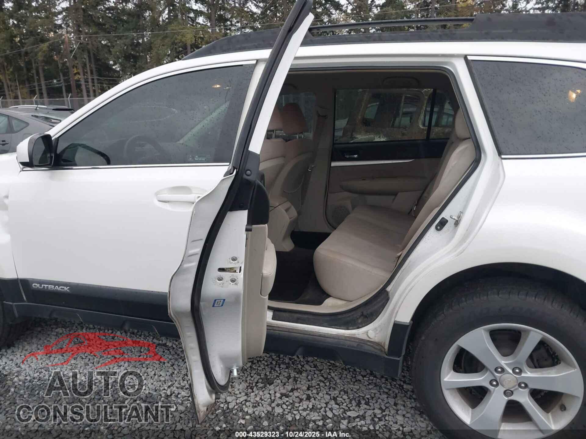 SUBARU OUTBACK 2014 - 4S4BRBCC6E3302961
