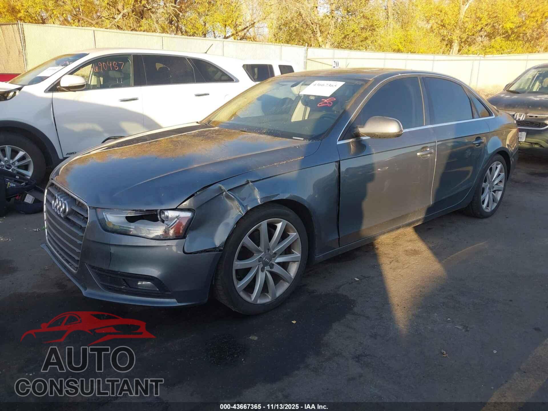 AUDI A4 2013 - WAUEFBFL6DN023287