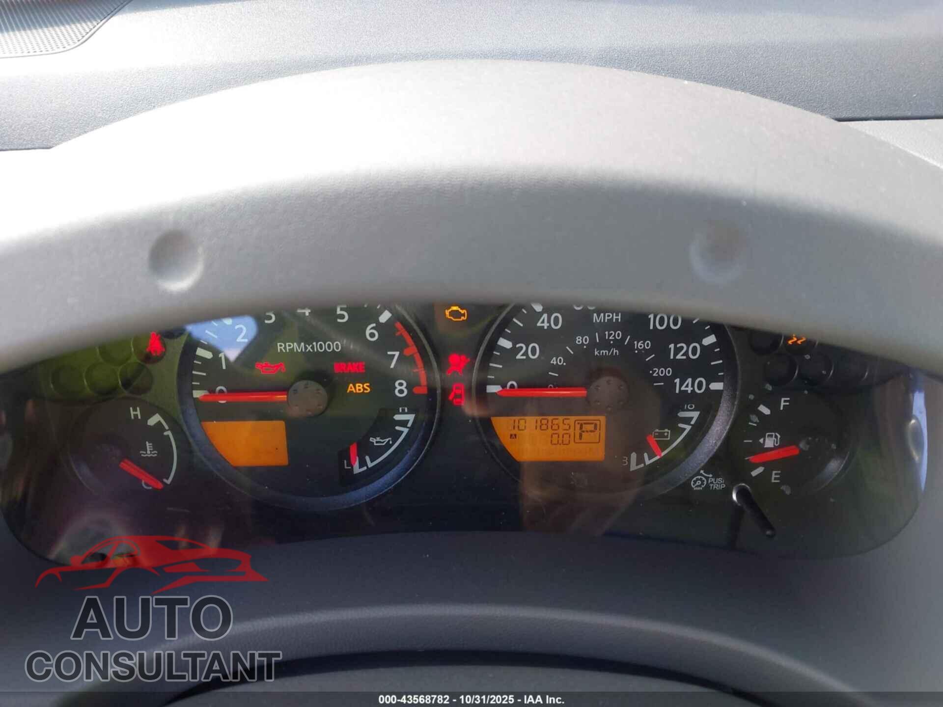 NISSAN FRONTIER 2012 - 1N6AD0FV6CC459285