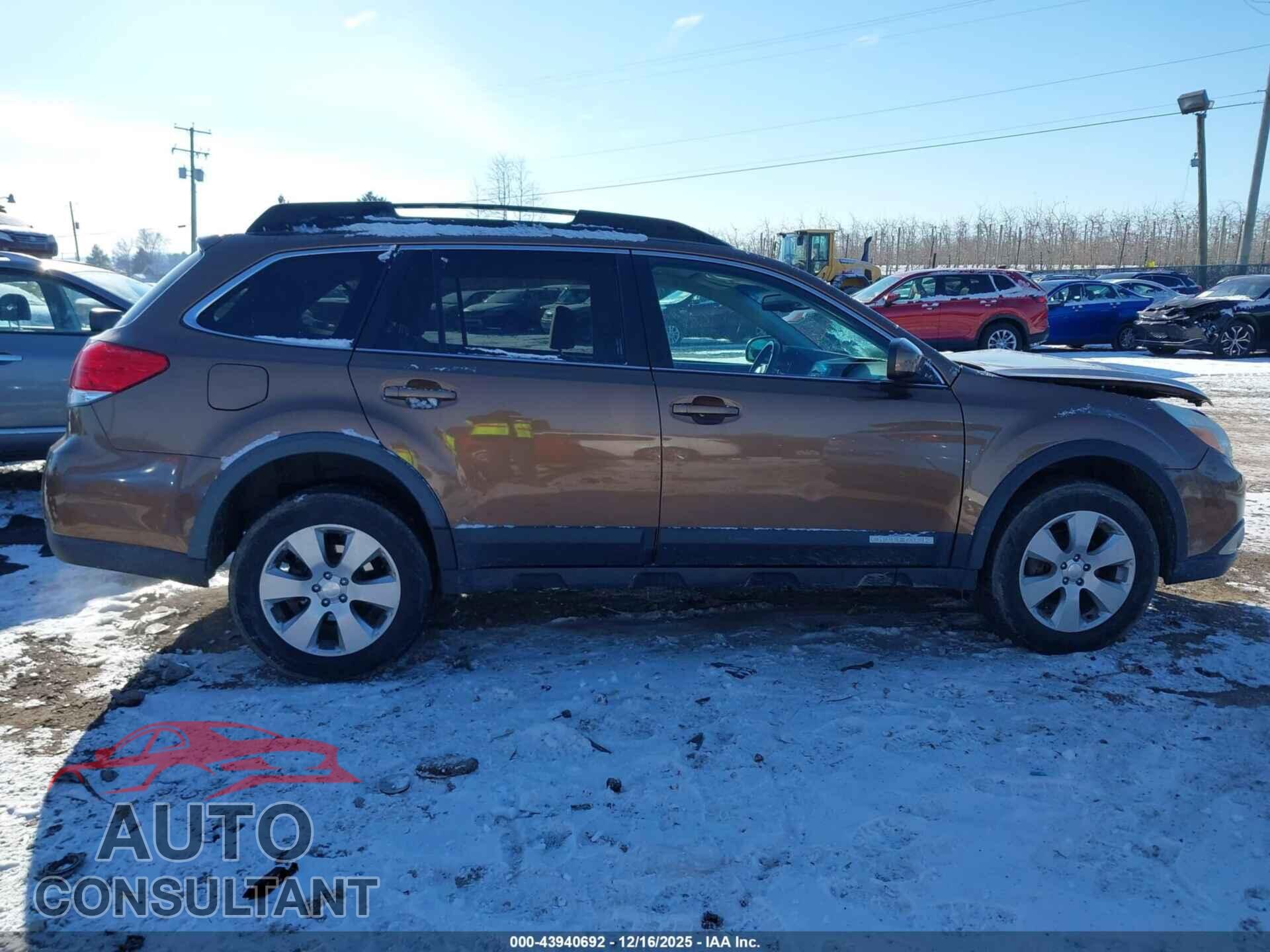 SUBARU OUTBACK 2011 - 4S4BRBCC3B3387155