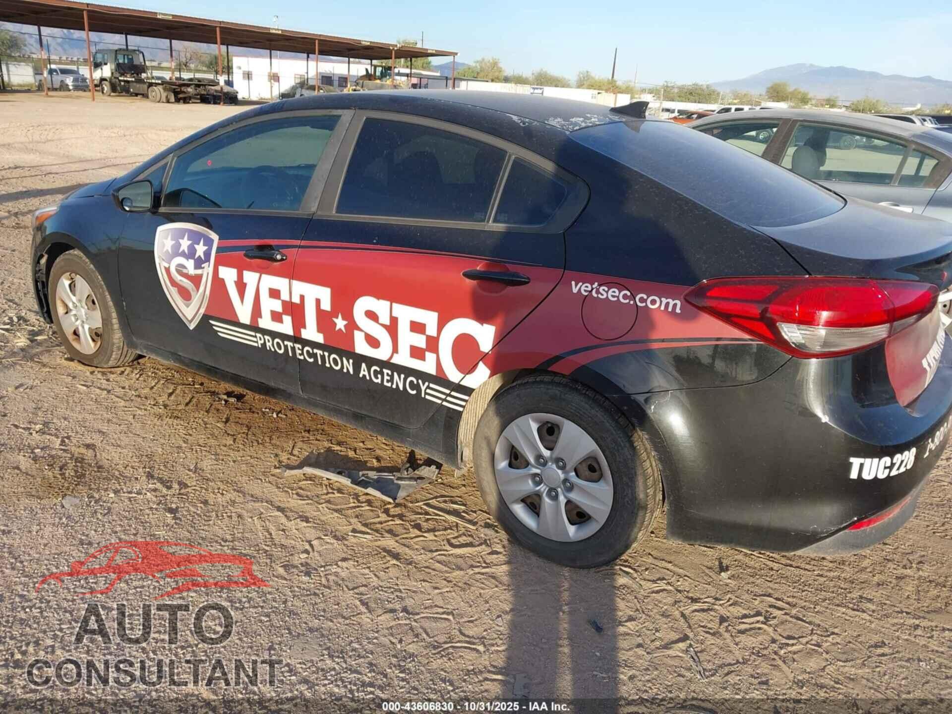 KIA FORTE 2017 - 3KPFK4A73HE024187
