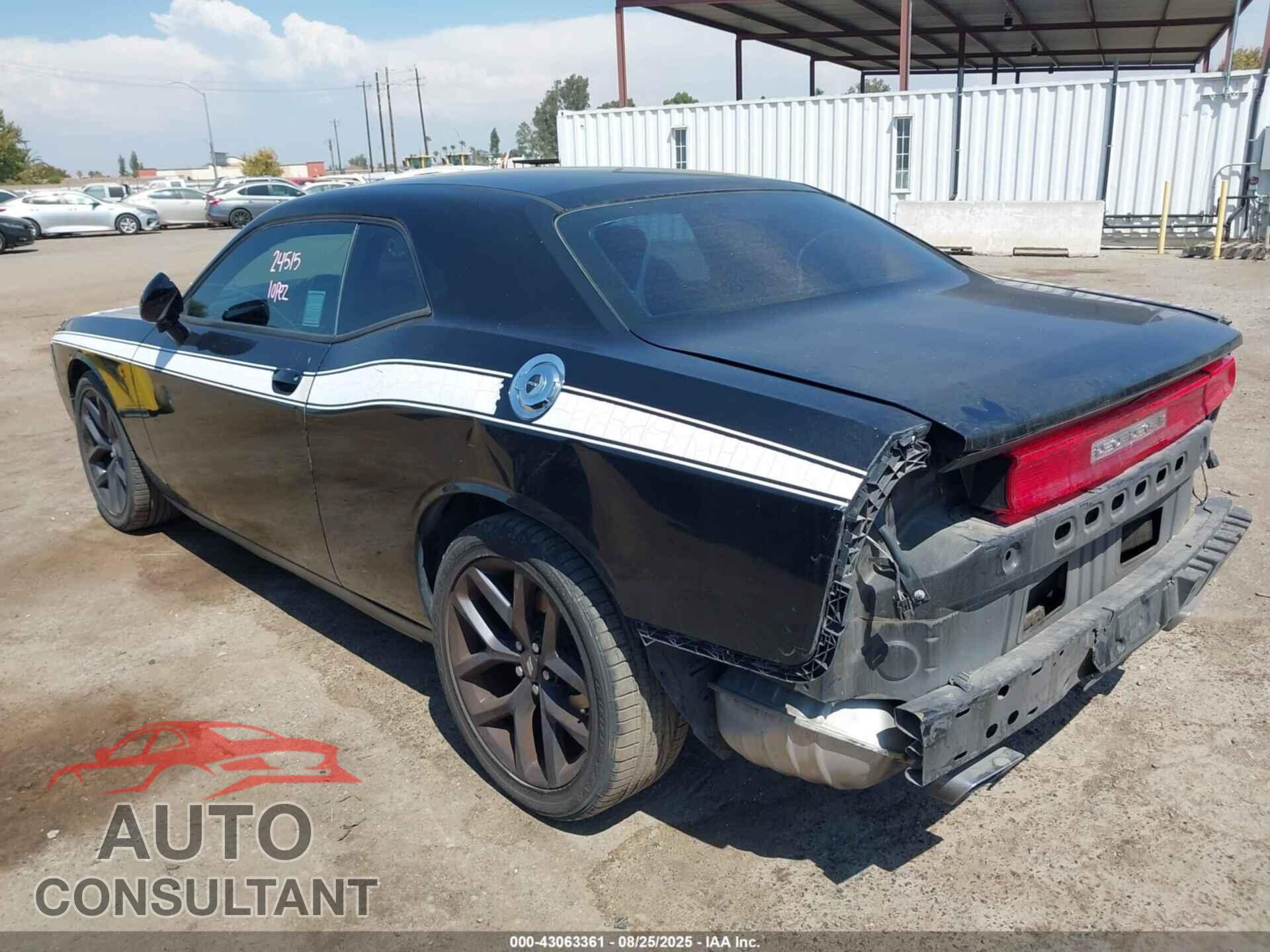 DODGE CHALLENGER 2013 - 2C3CDYAG8DH646162