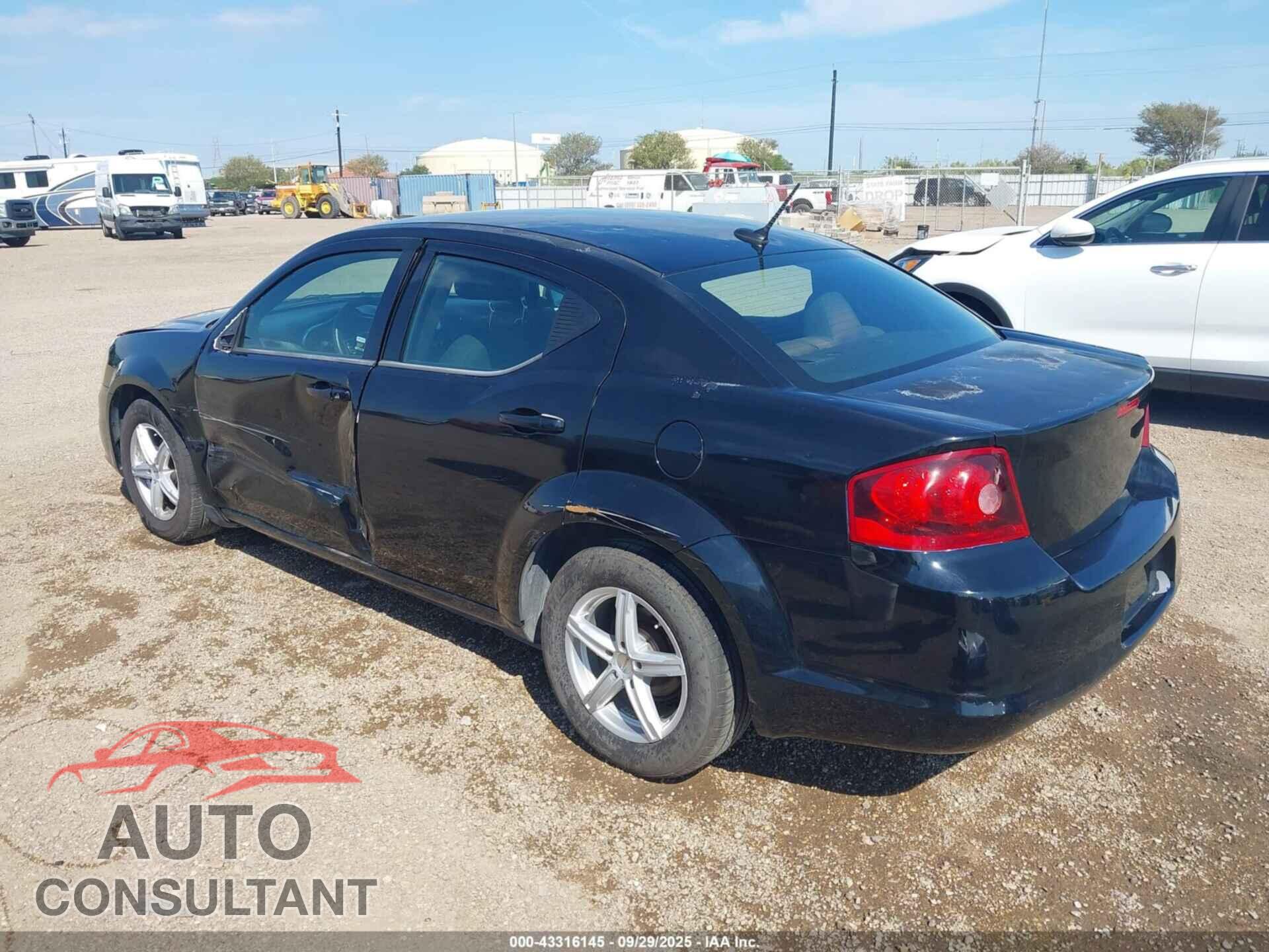 DODGE AVENGER 2013 - 1C3CDZAB4DN519295