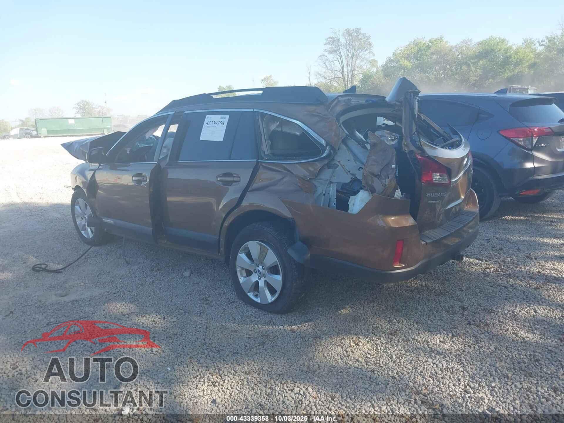 SUBARU OUTBACK 2011 - 4S4BRCKC8B3446904