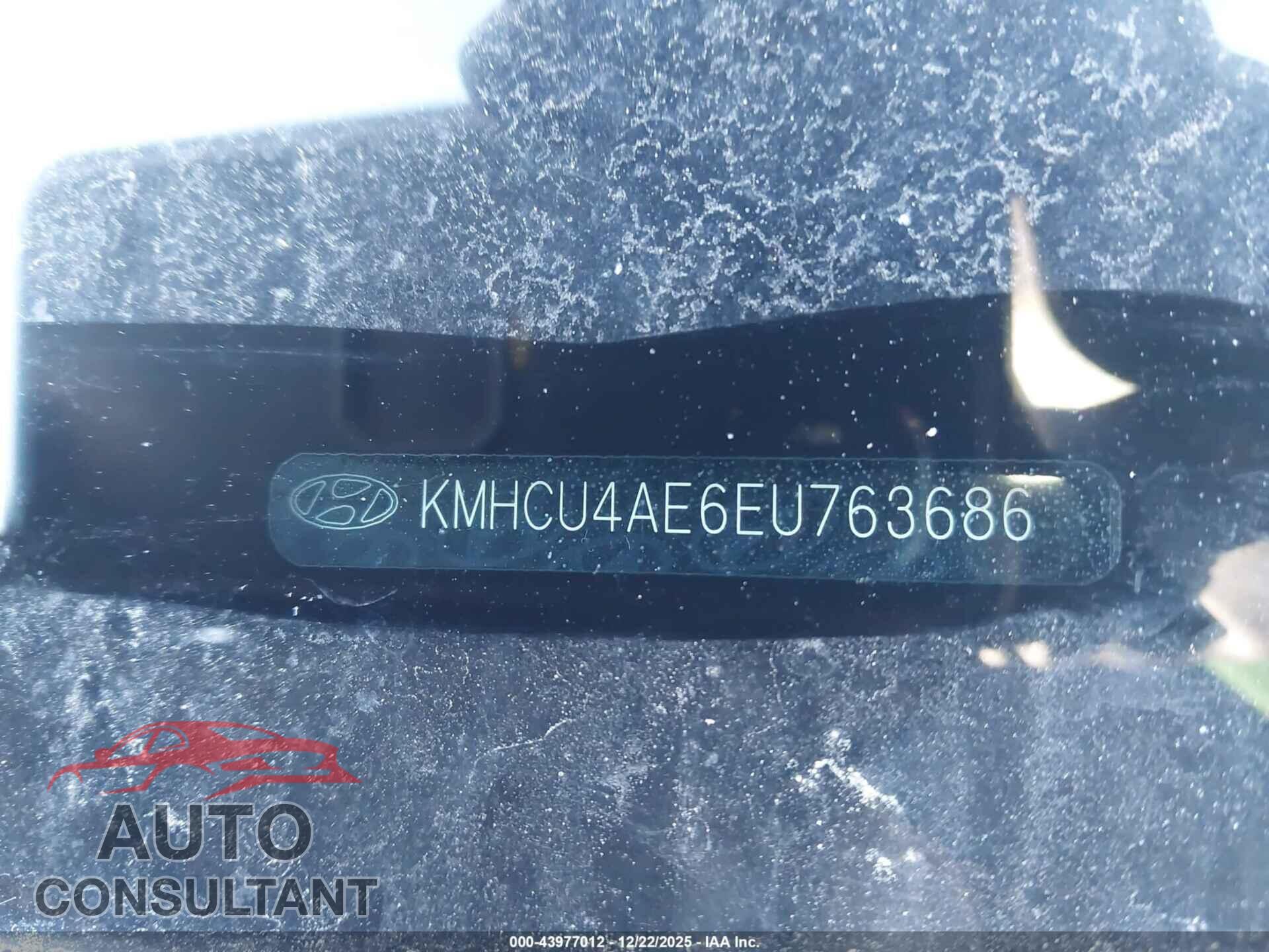 HYUNDAI ACCENT 2014 - KMHCU4AE6EU763686