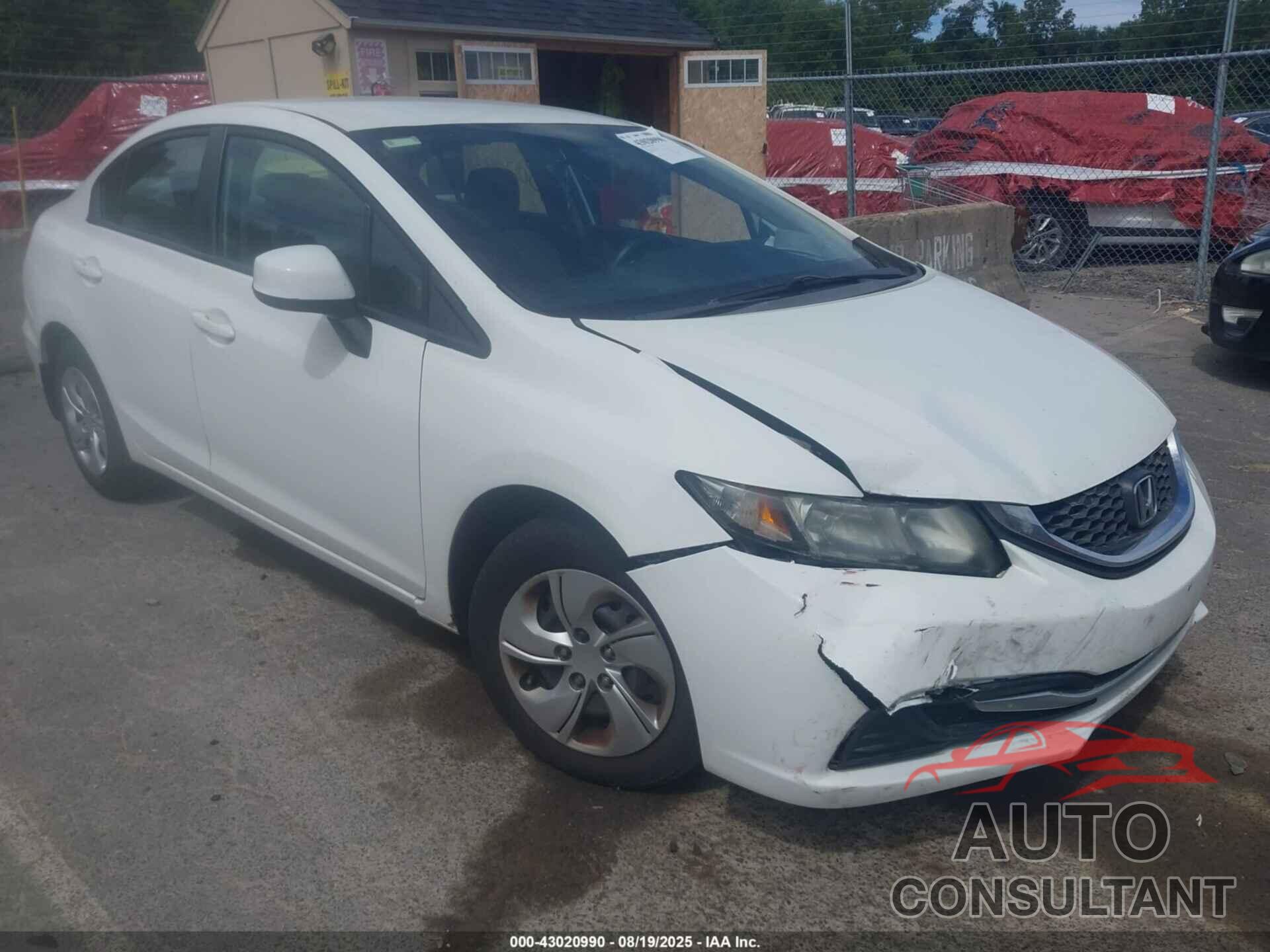 HONDA CIVIC 2013 - 2HGFB2F56DH592168